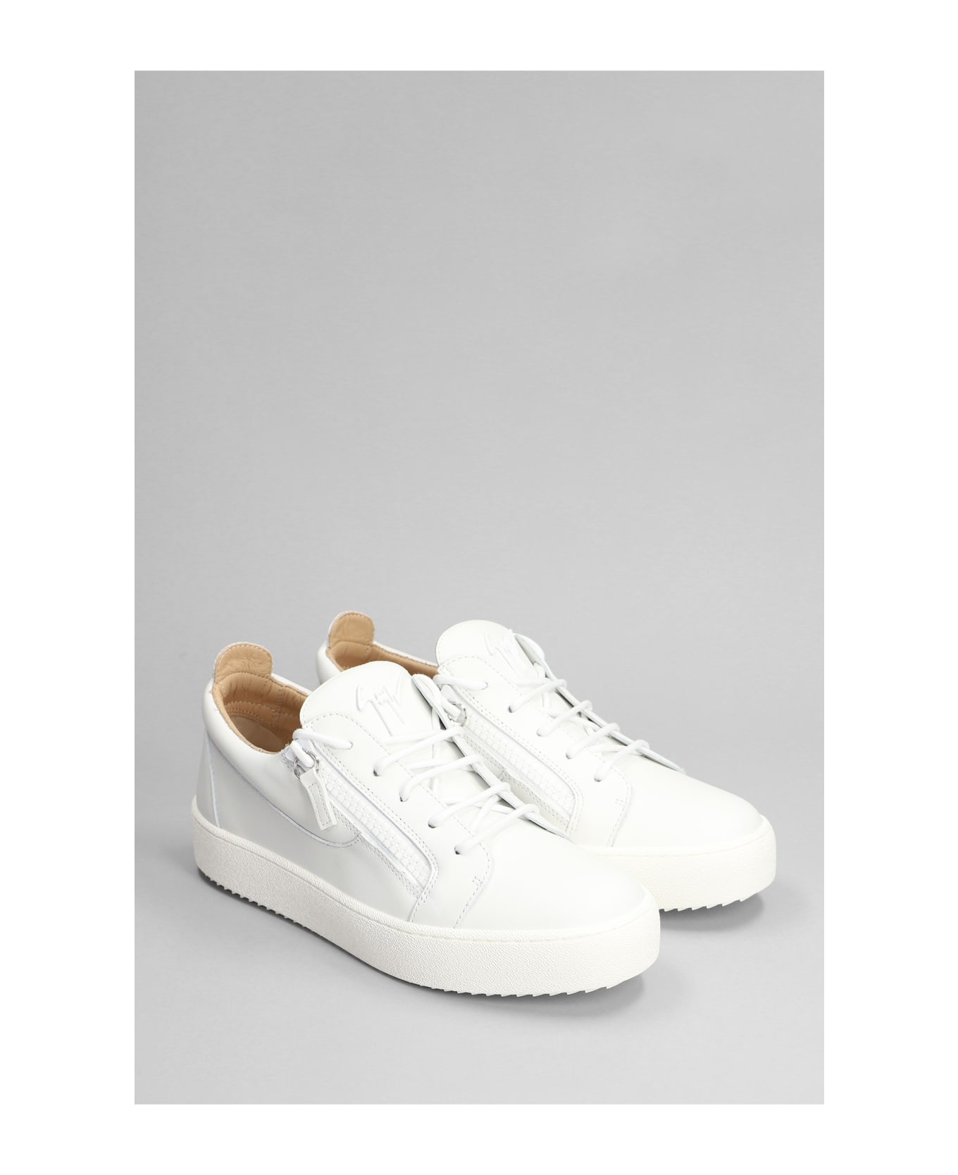 Giuseppe Zanotti Frankie Sneakers In White Leather - white スニーカー