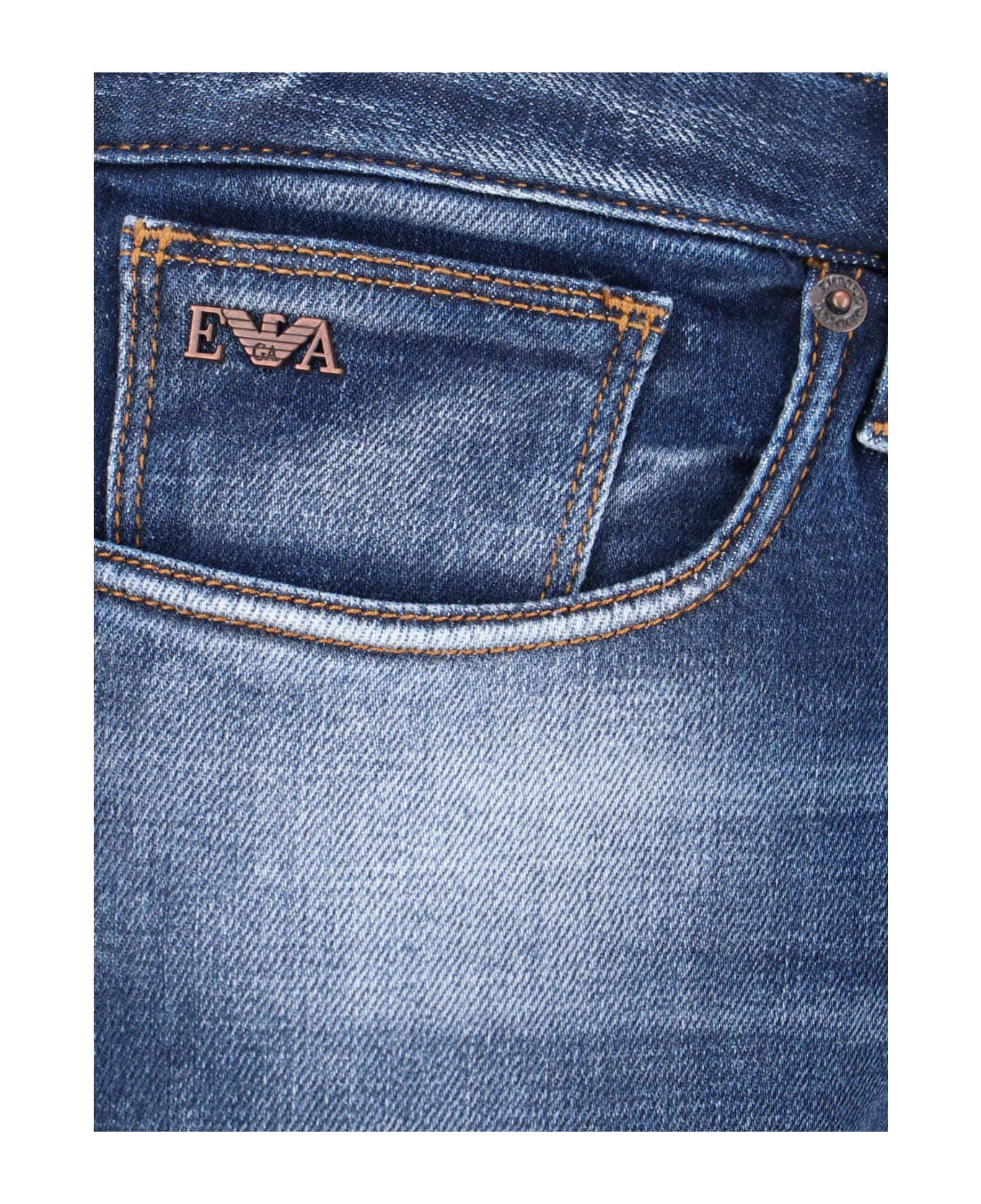 Emporio Armani Slim Jeans - Blue デニム