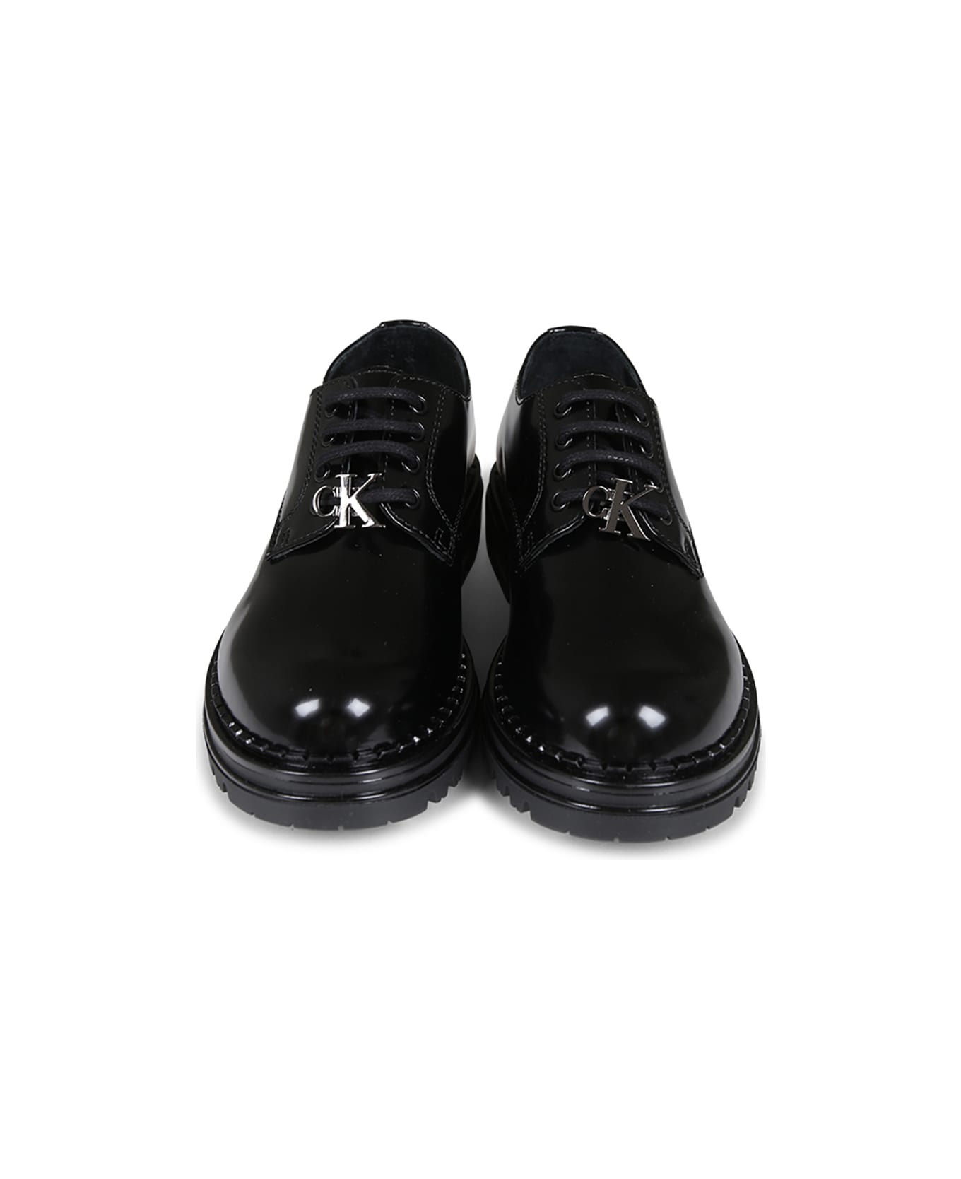 Calvin Klein Laced-up Shoes For Boy - Black