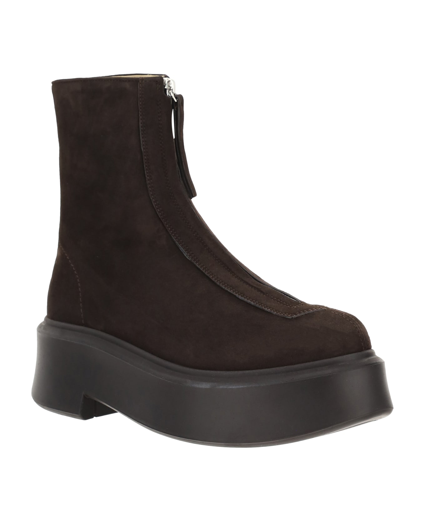 ミドルブーツ THE ROW Women Boots F1144L131RBEG Beige Zipped Boot I Beige in Nubuck – The Row