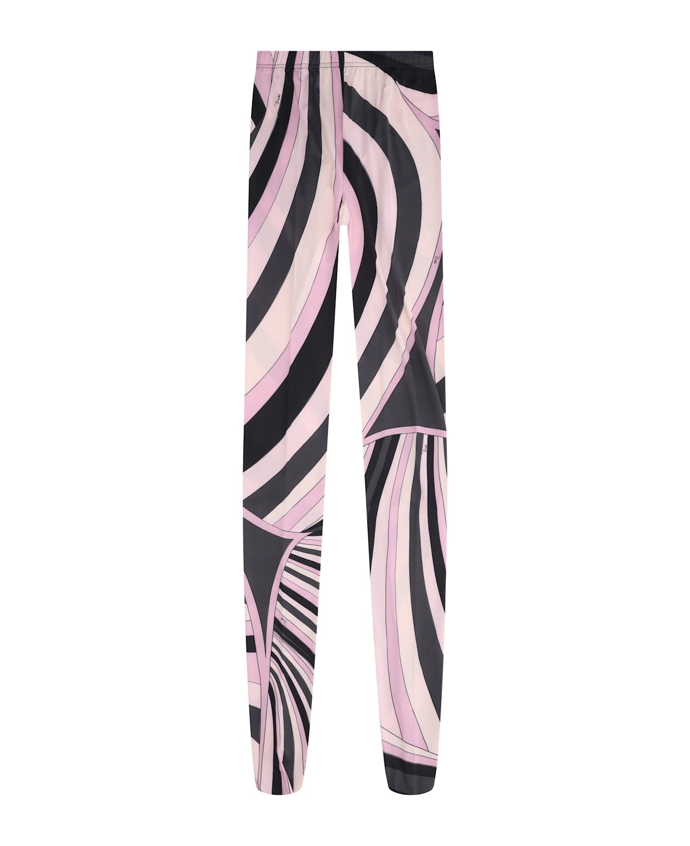 Pucci Sheer Tights With Abstract Print - PINK BLACK