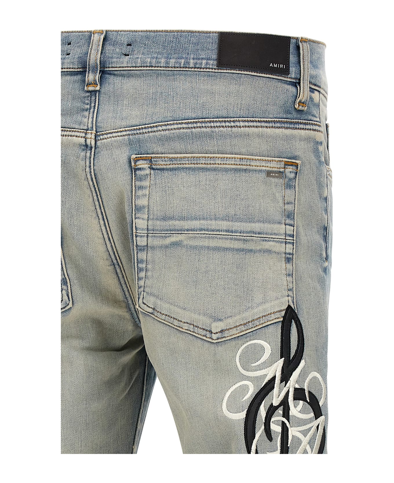 AMIRI 
music Note
 Jeans - Light Blue