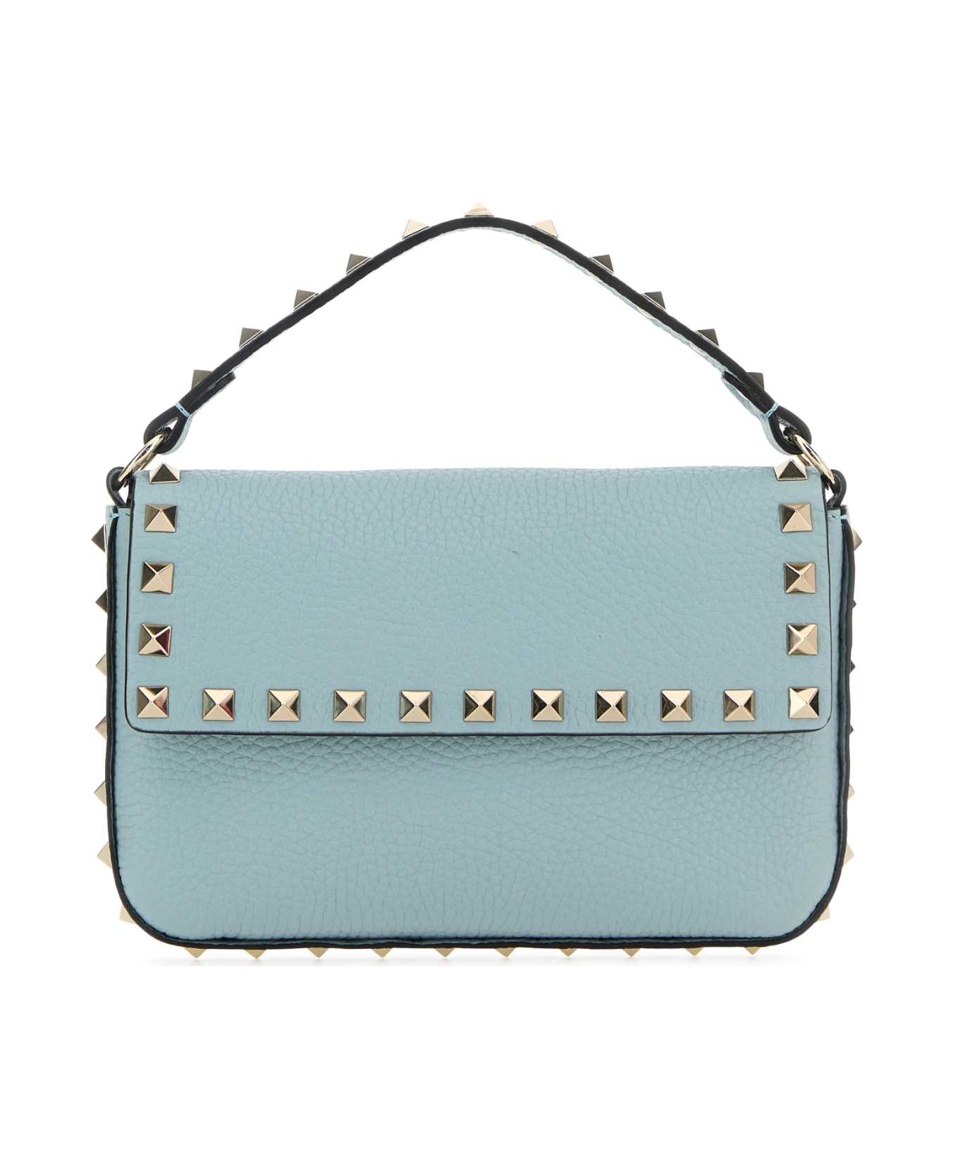 tsjb　バレンティノ Valentino Garavani Light Blue Leather Rockstud Handbag