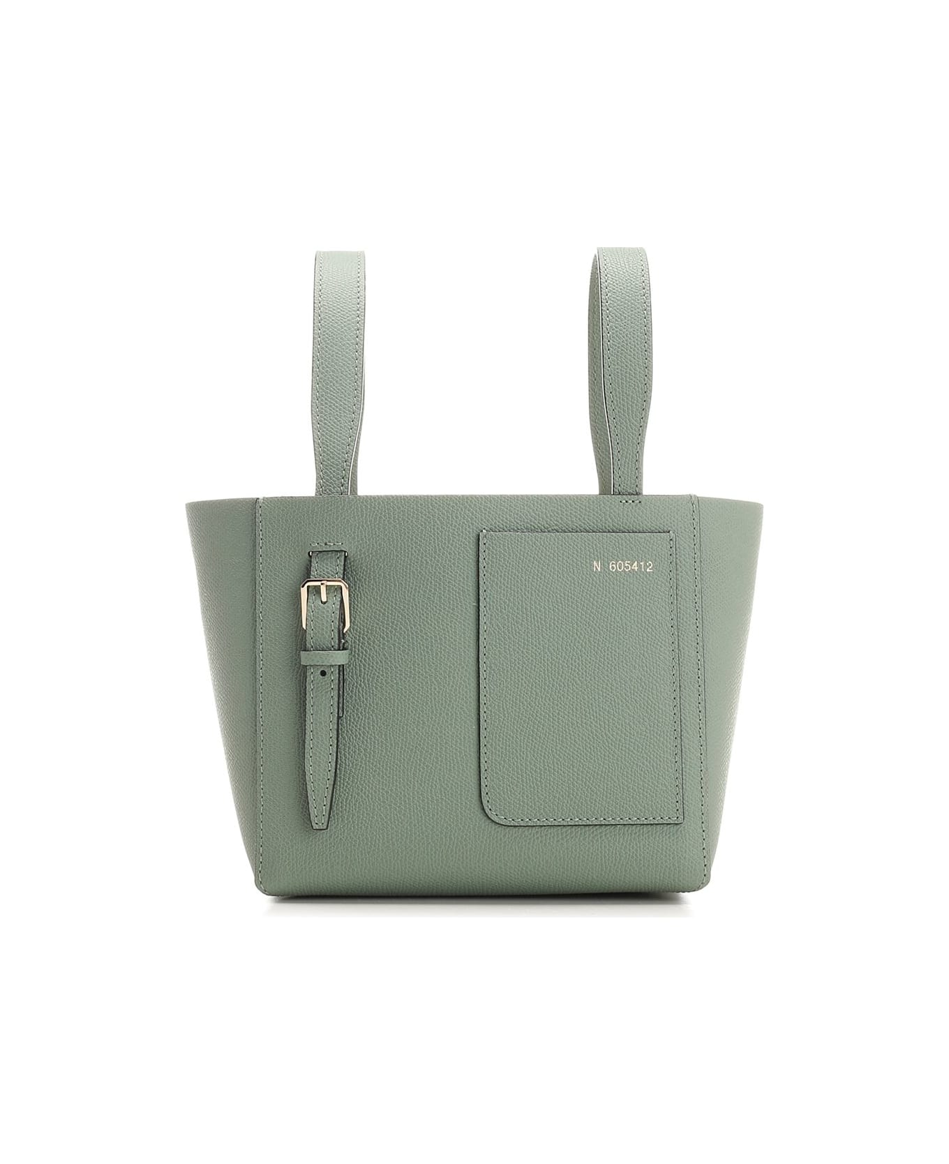Valextra "soft Micro" Bucket Bag - Green