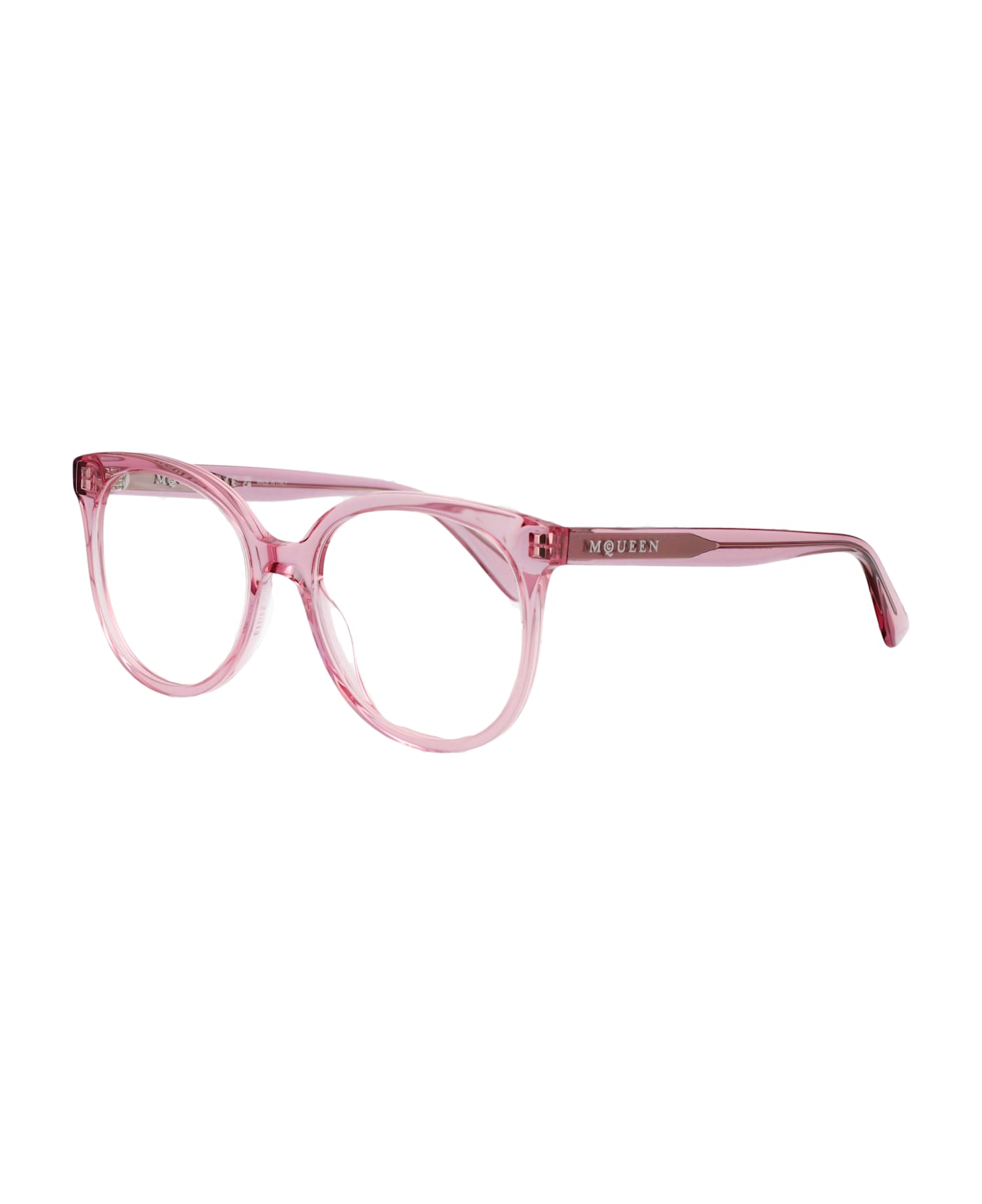 Alexander McQueen Eyewear Am0540o Glasses - PINK-PINK-TRANSPARENT
