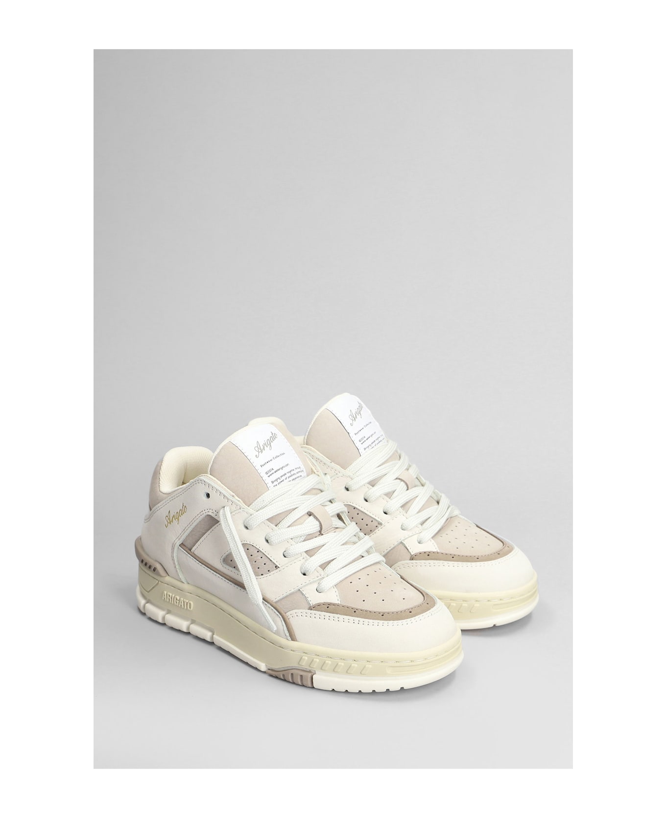 Axel Arigato Area Lo Sneaker Sneakers In Beige Nubuck - beige