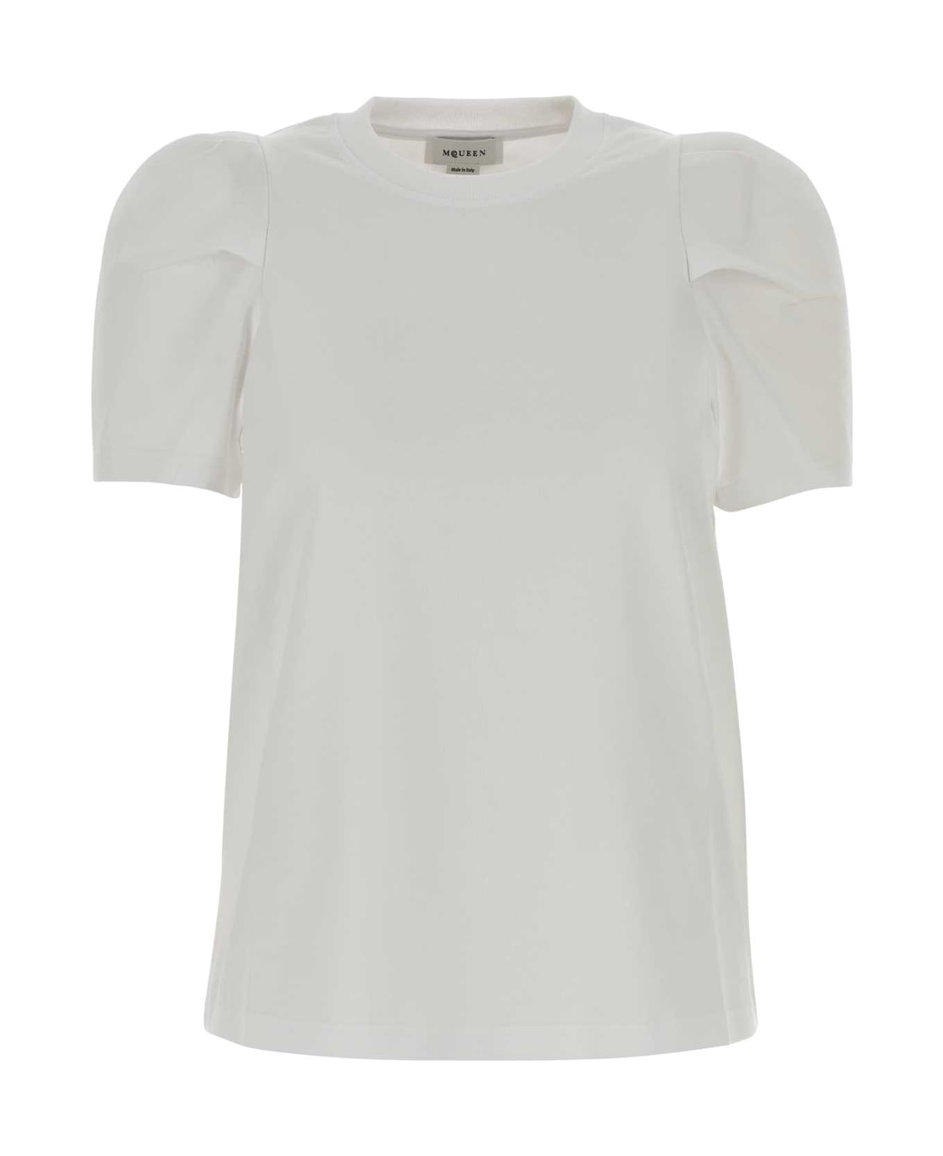 Alexander McQueen White Cotton T-shirt - OPTICALWHITE