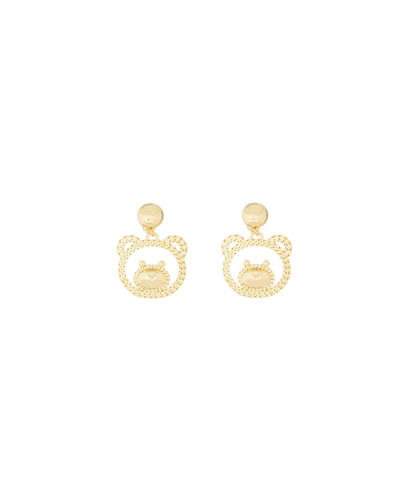 Moschino 'teddy Chain' Earrings - GOLD