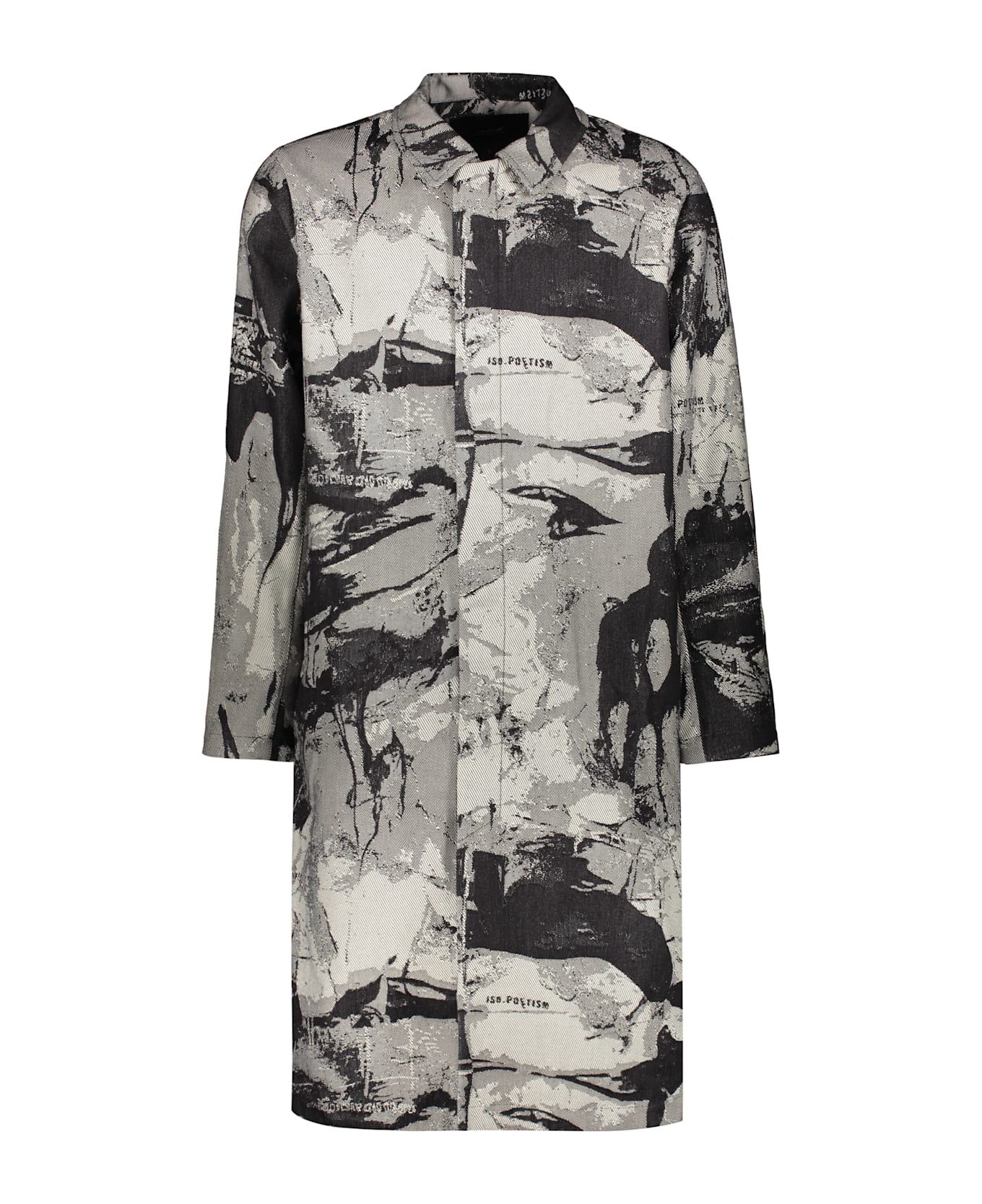 Iso.Poetism Cotton Trench Coat - black