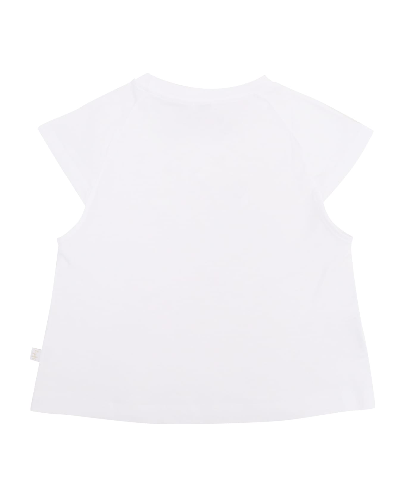 Il Gufo Girl's T-shirt With Pattern - WHITE