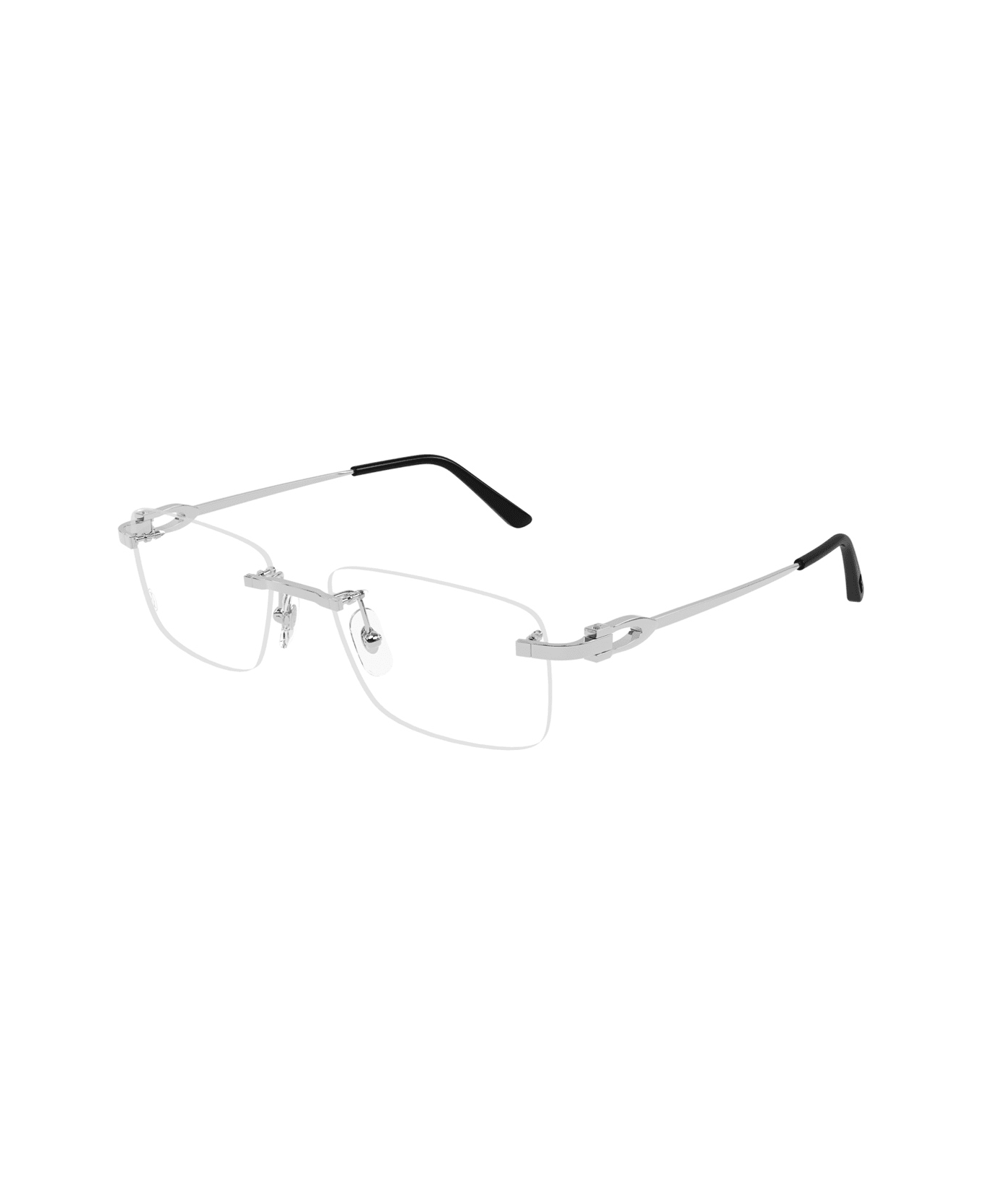 Cartier Eyewear Cartier Ct0521o C De Cartier 002 Silver Glasses - Argento