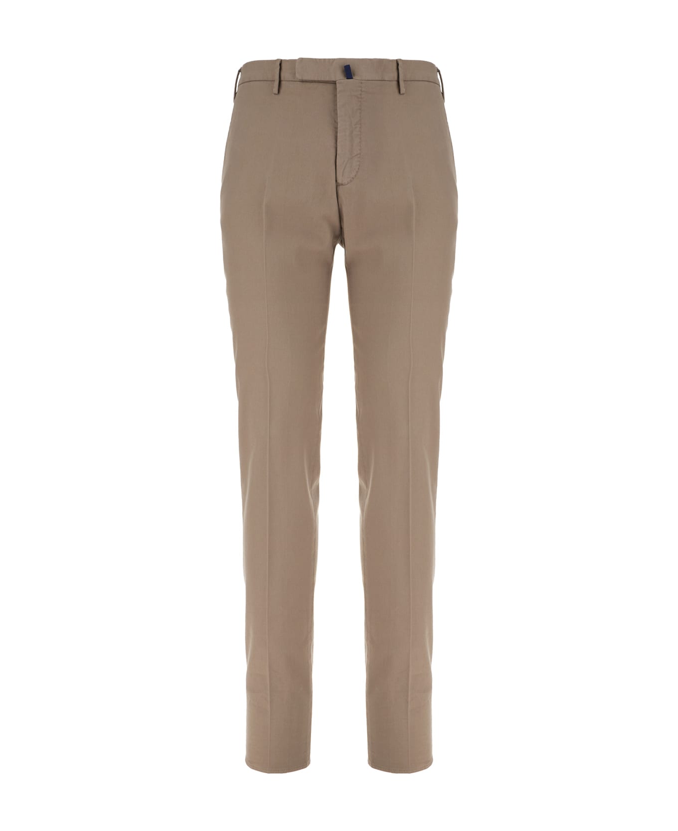 Incotex Cappuccino Stretch Cotton Pant - Marrone