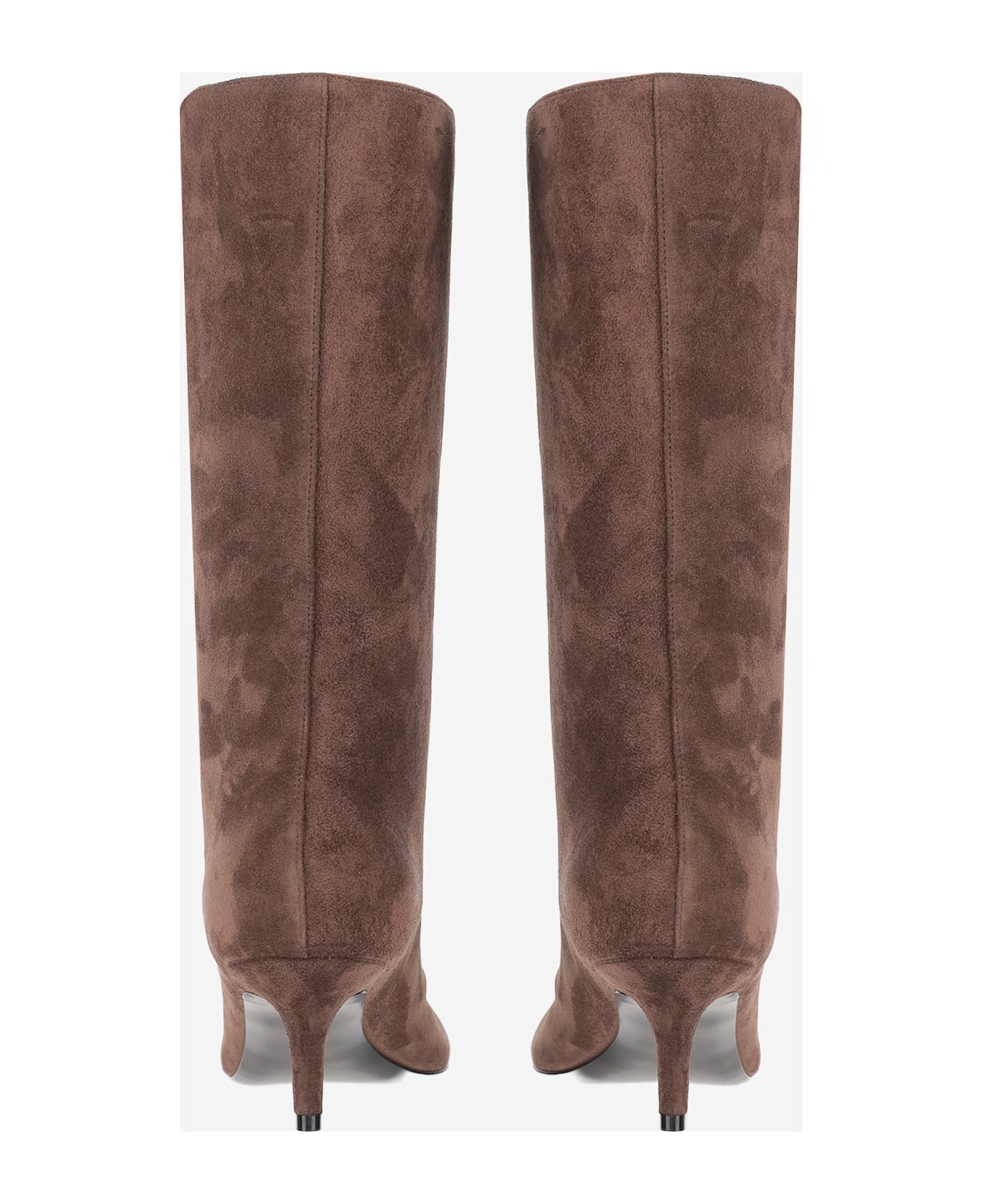 Amina Muaddi Fiona Suede Boots - Brown