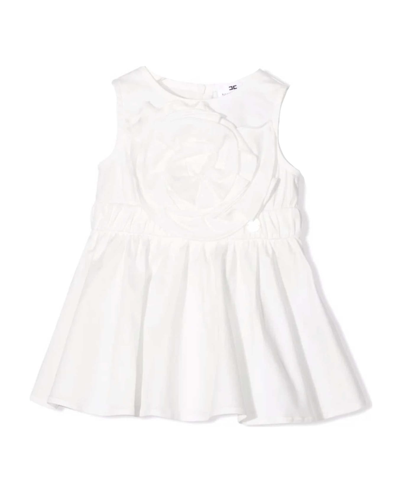 Elisabetta Franchi La Mia Bambina White Dress - Bianco