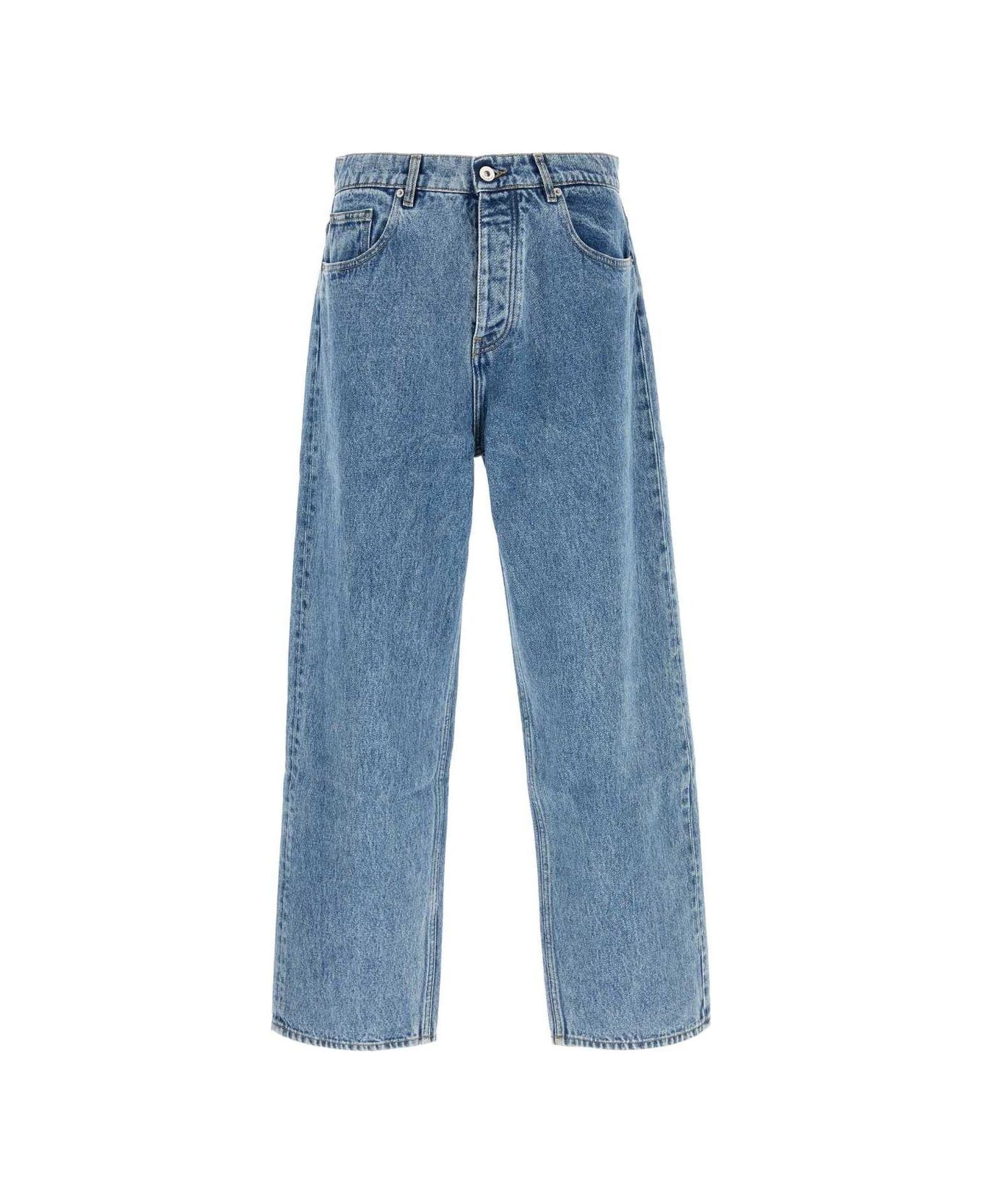 Drôle de Monsieur Wide Leg Jeans - Blue