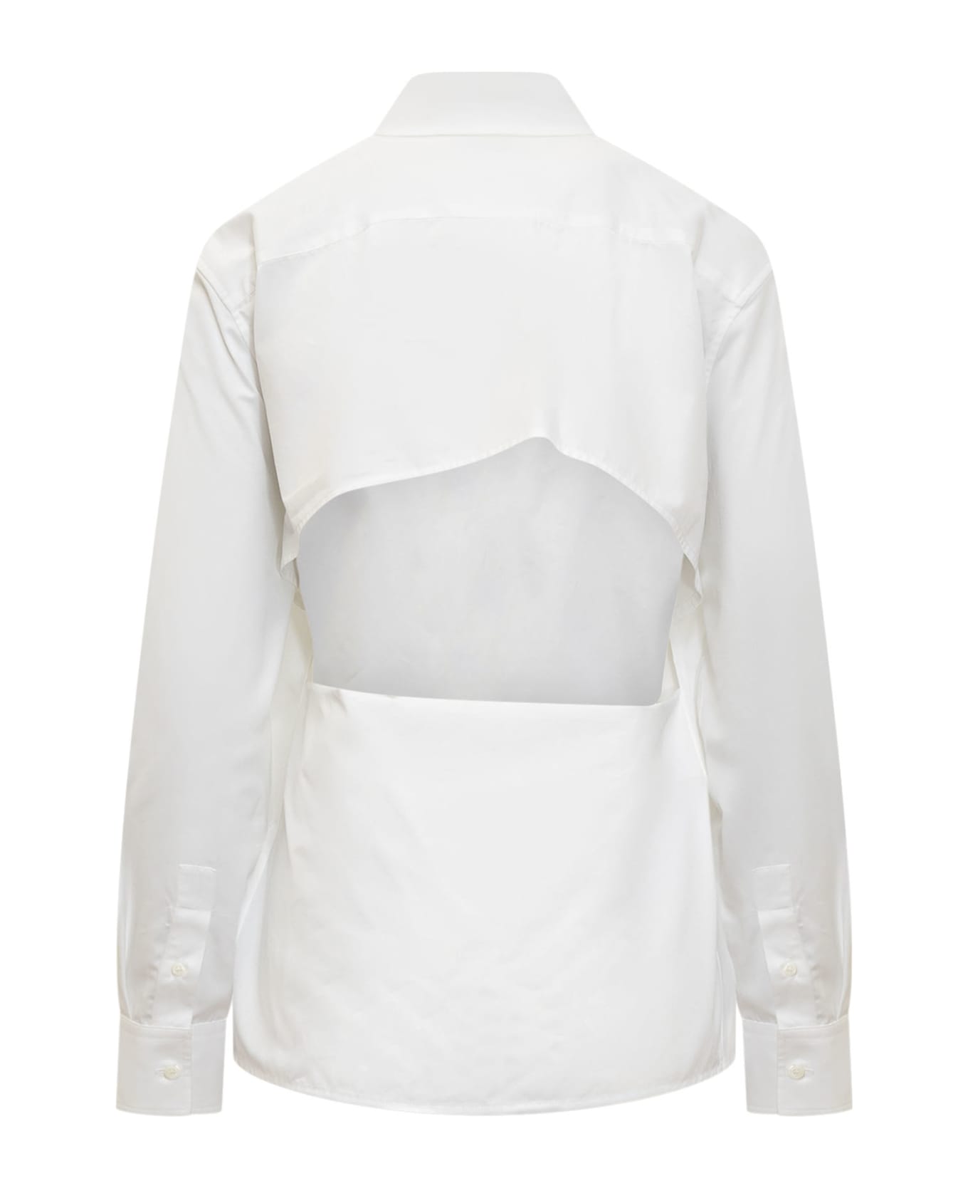 Off-White Popeline Shirt - WHITE
