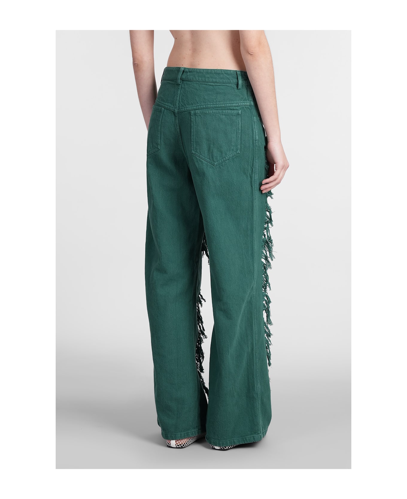 Christopher Esber Jeans In Green Cotton - green