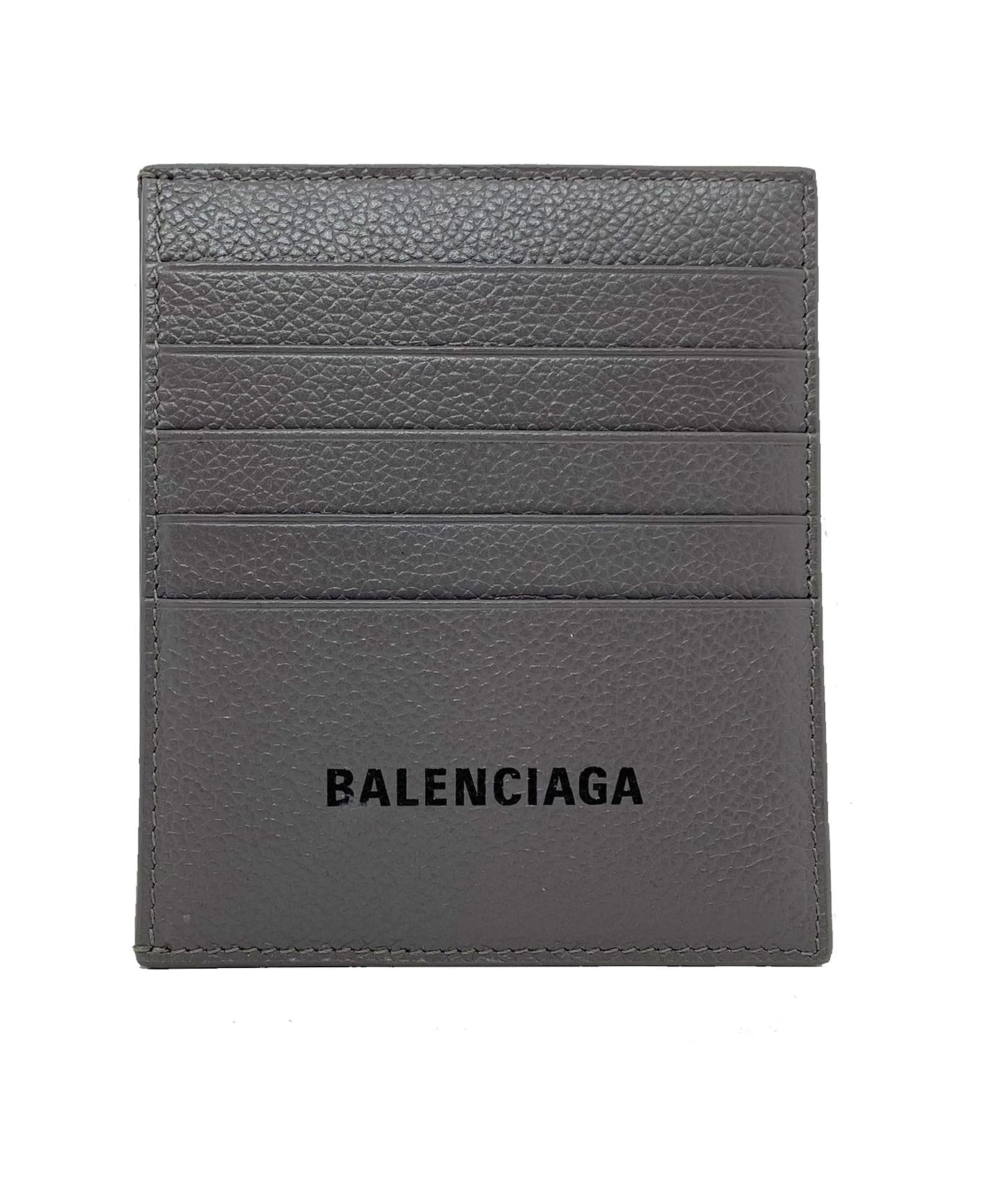 Balenciaga Logo Card Holder - Gray 財布