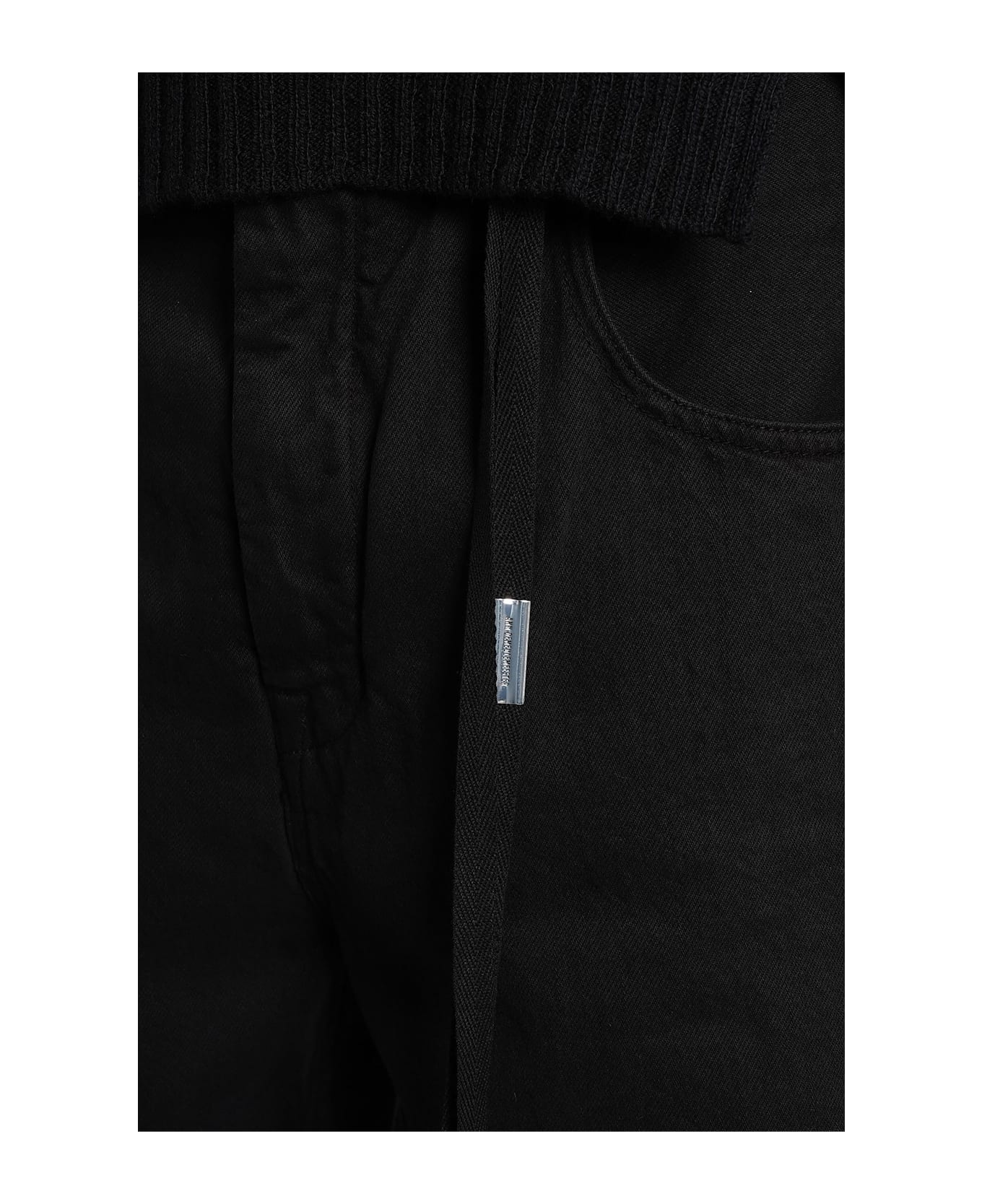 Ann Demeulemeester Ronald Jeans In Black Denim - black