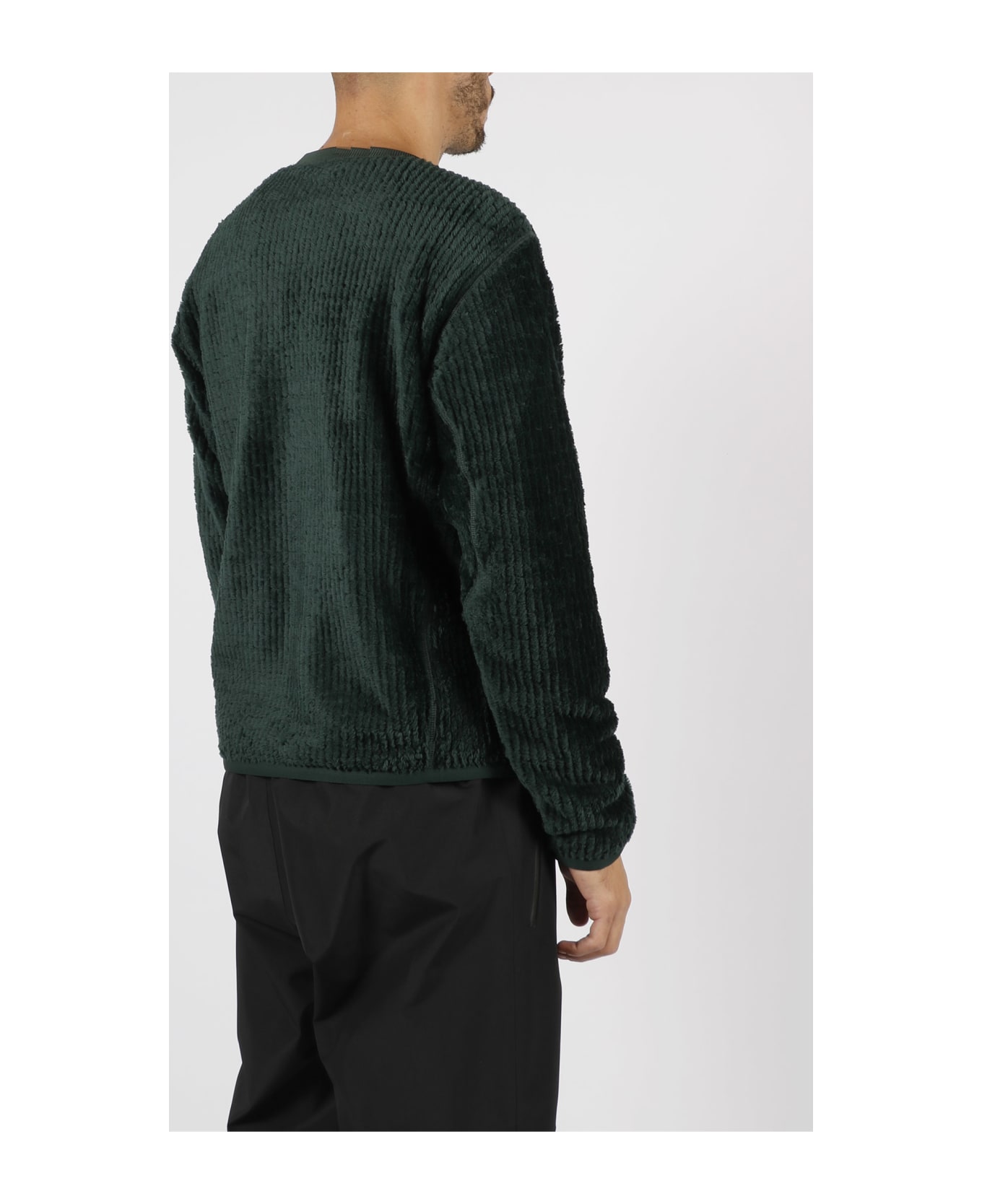 Moncler Grenoble Logo Patch Knitted Jumper - Green