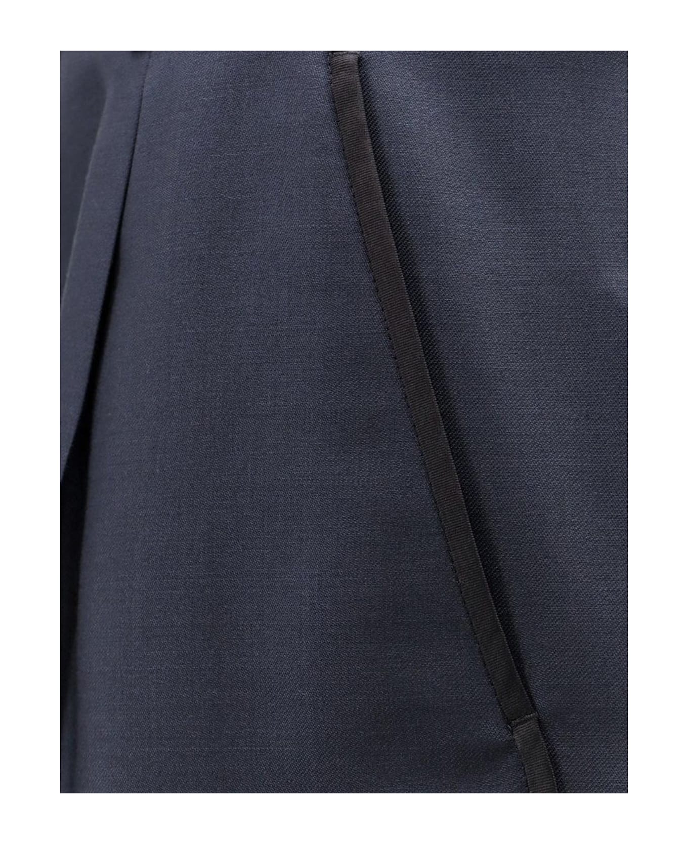 Dior Wool Classic Pants - Blue
