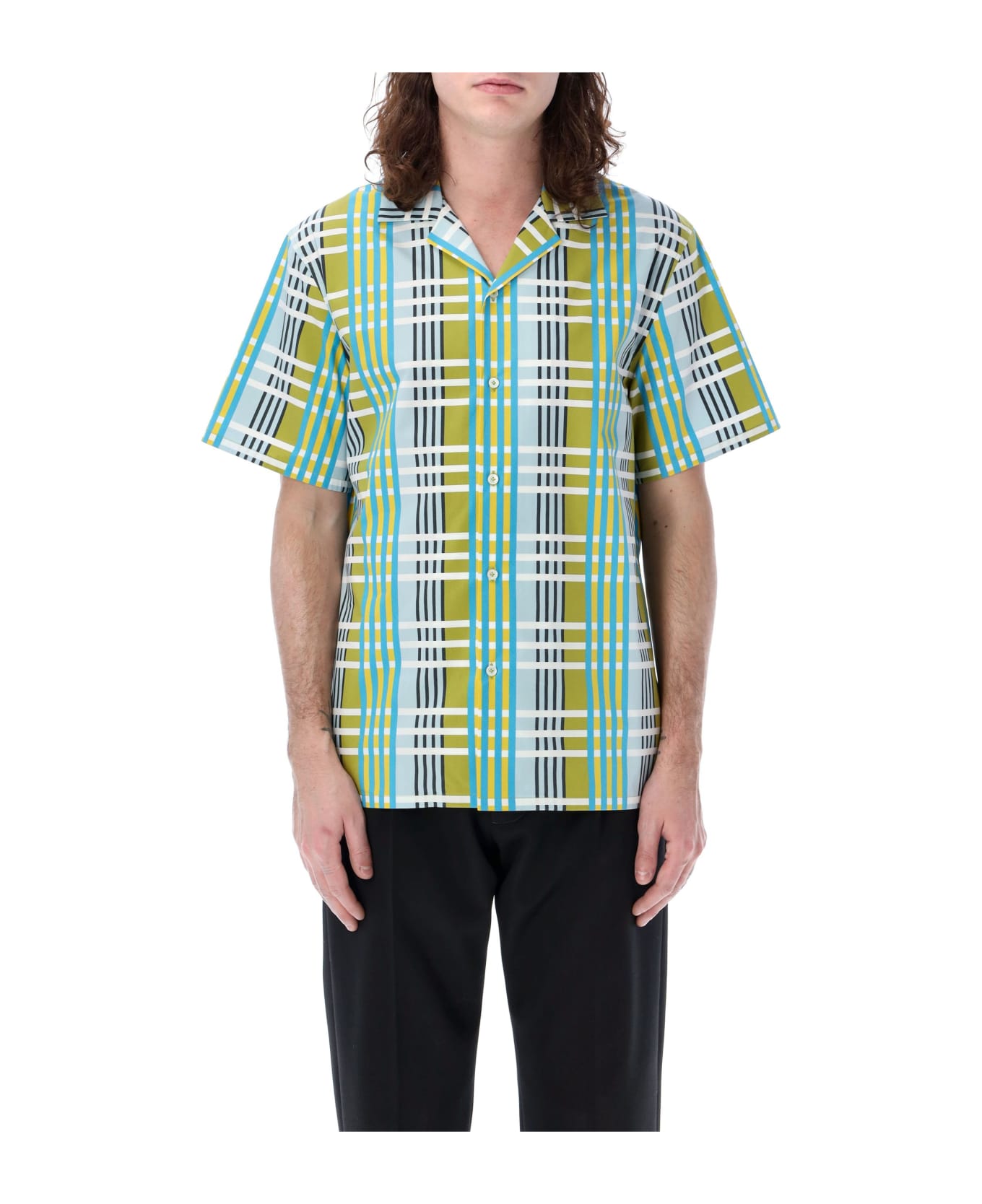 Lanvin Checkered Bowling Shirt - MultiColour