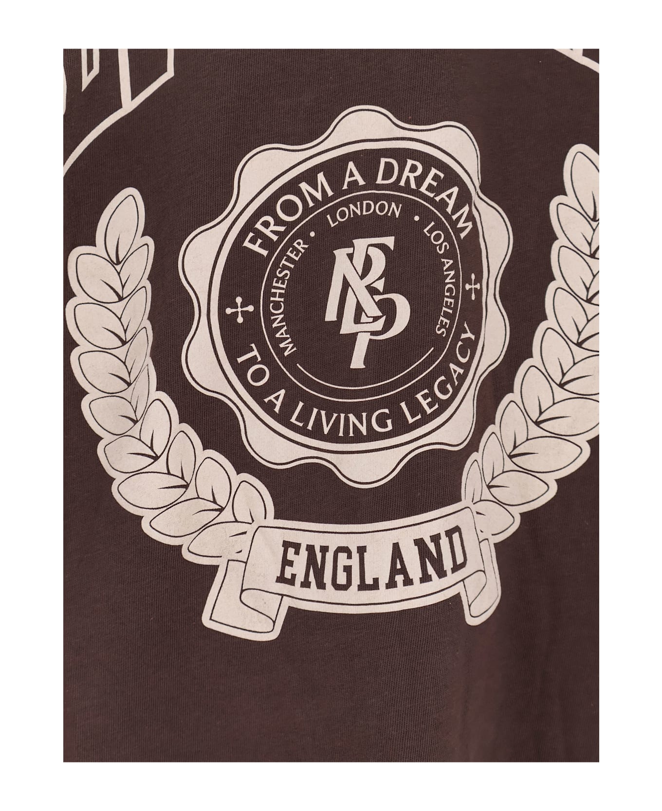 REPRESENT Legacy Crest Cotton T-shirt With Distressed Effect - Black
