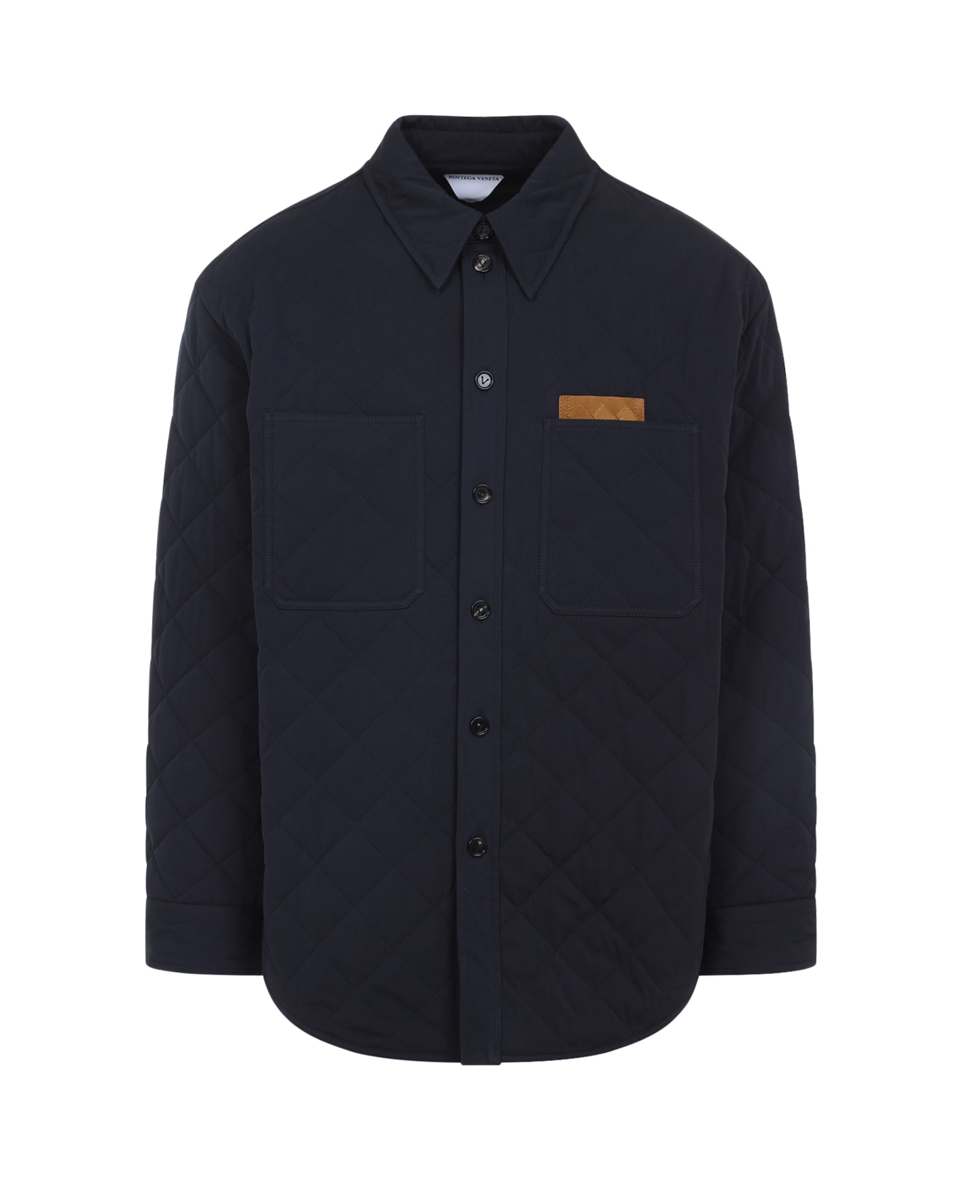 Bottega Veneta Quilted Overshirt - Midnight Blue