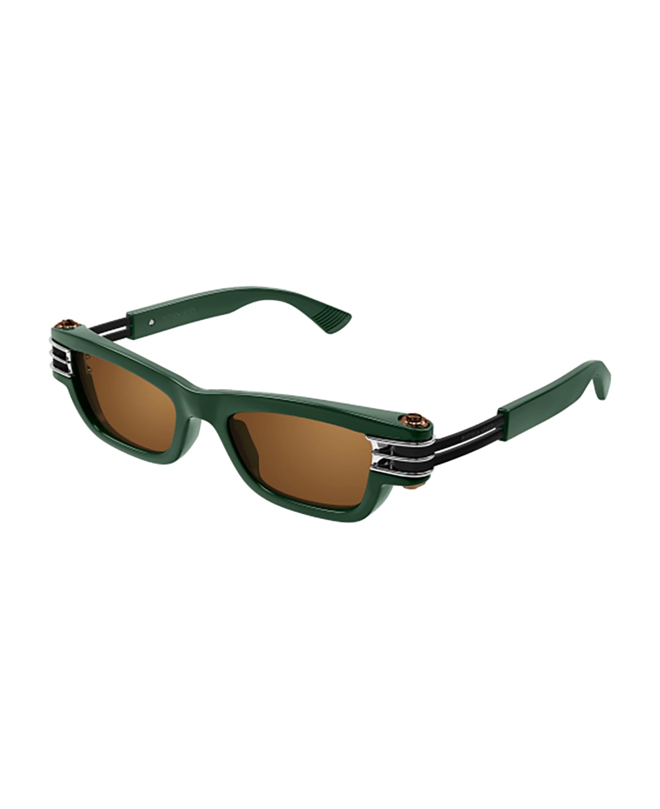 Bottega Veneta Eyewear BV1308S Sunglasses - Green Black Copper