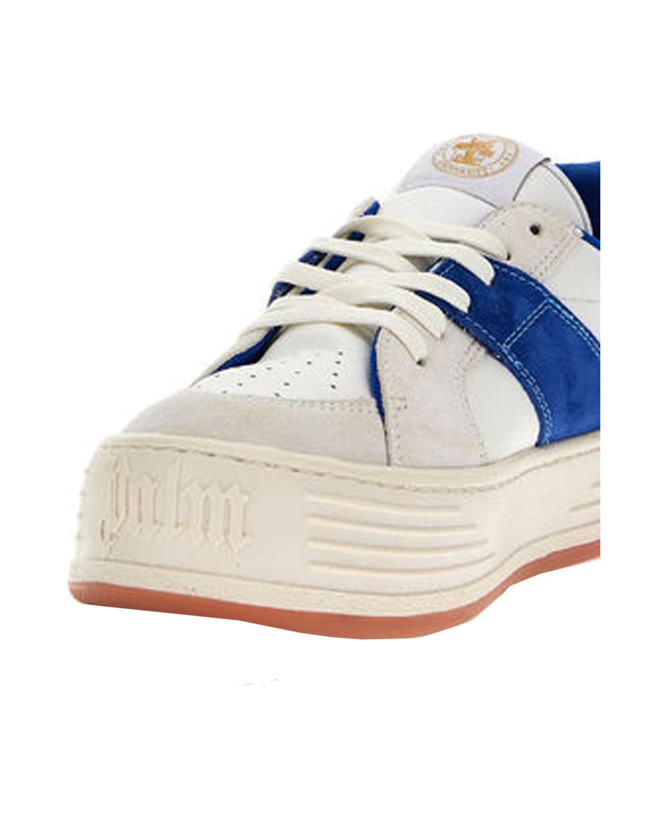 Palm Angels Leather Logo Sneakers - Blue