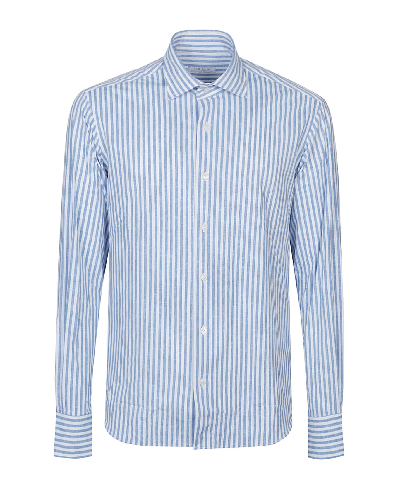 Orian Slim Shirt - Bianco/blu