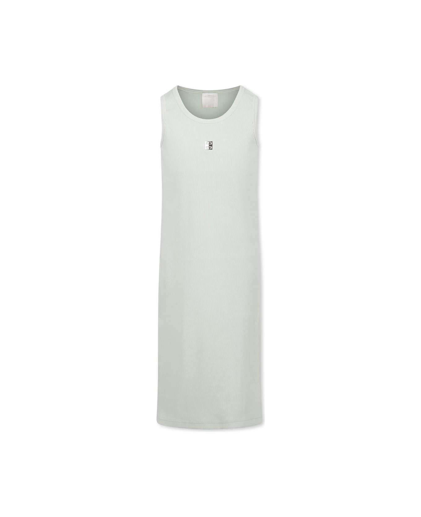 Givenchy Green Dress For Girl With Logo - Green