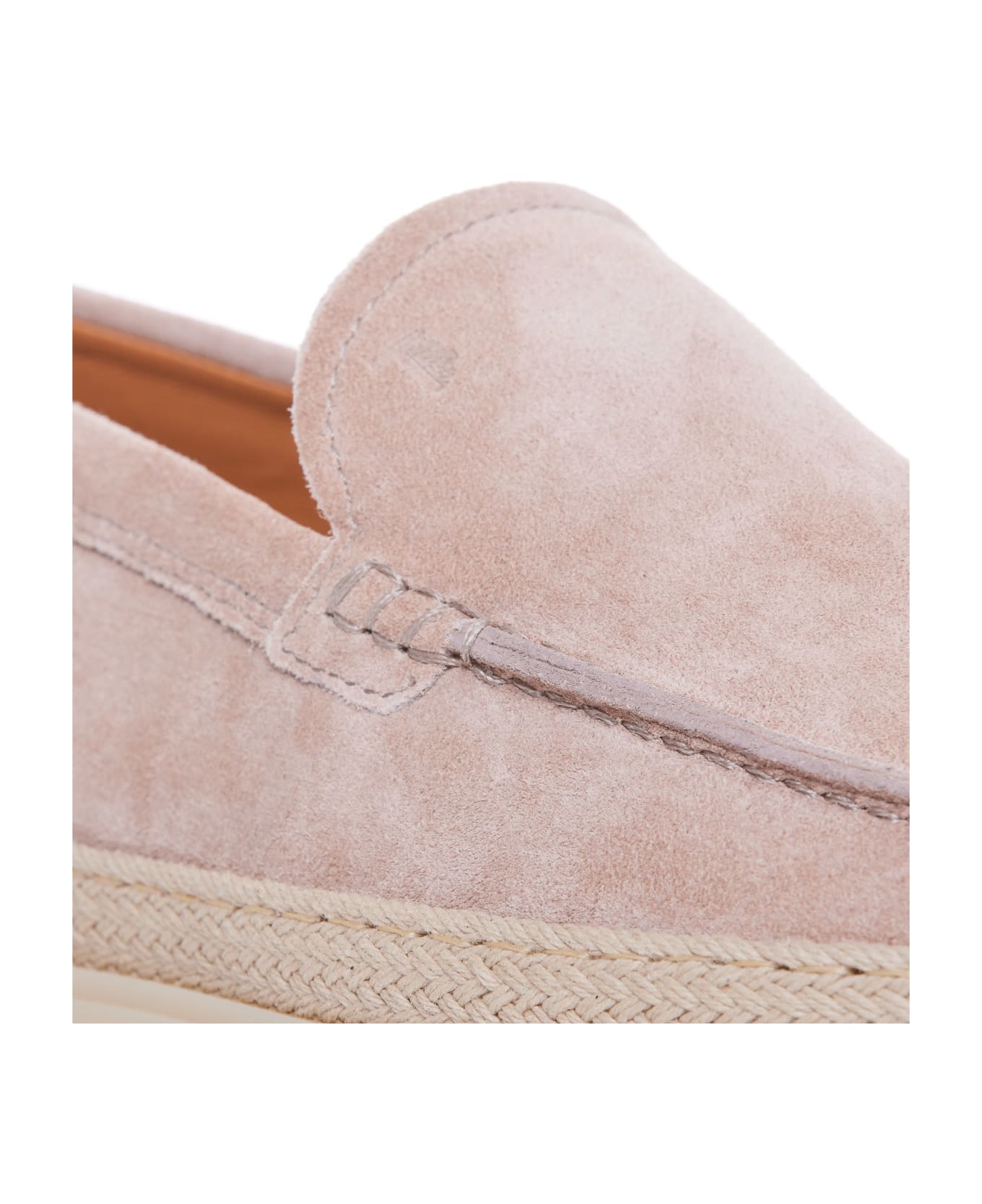 Tod's Slip-on Loafers With Rafia Detail - Beige
