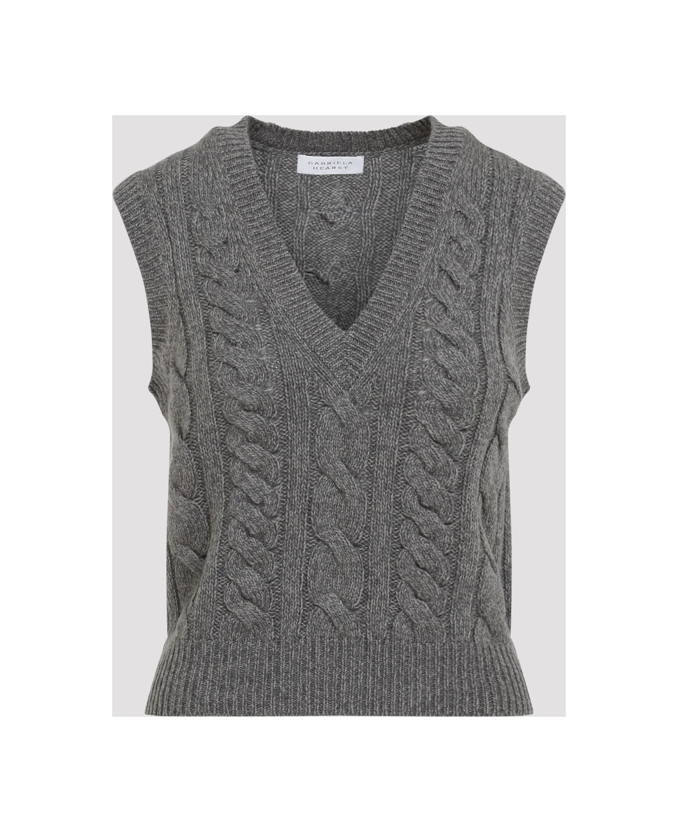 Gabriela Hearst Selsey Vest - Dem Dark Grey Multi