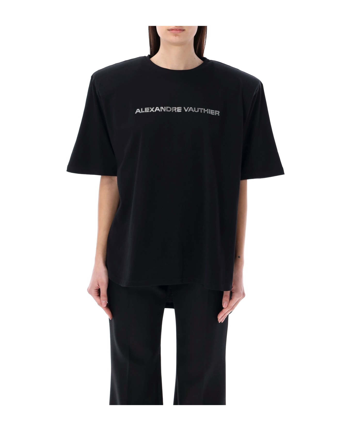 Alexandre Vauthier Padded T-shirt - BLACK Tシャツ
