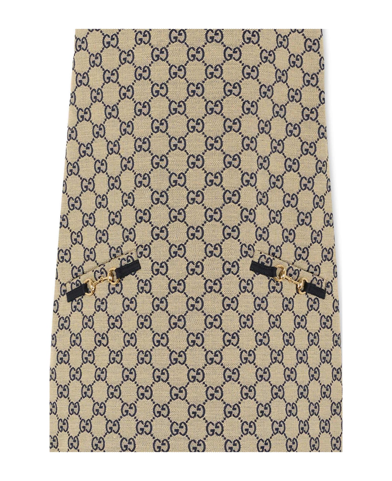 Gucci Beige Dress For Girl With Horsebit - Beige