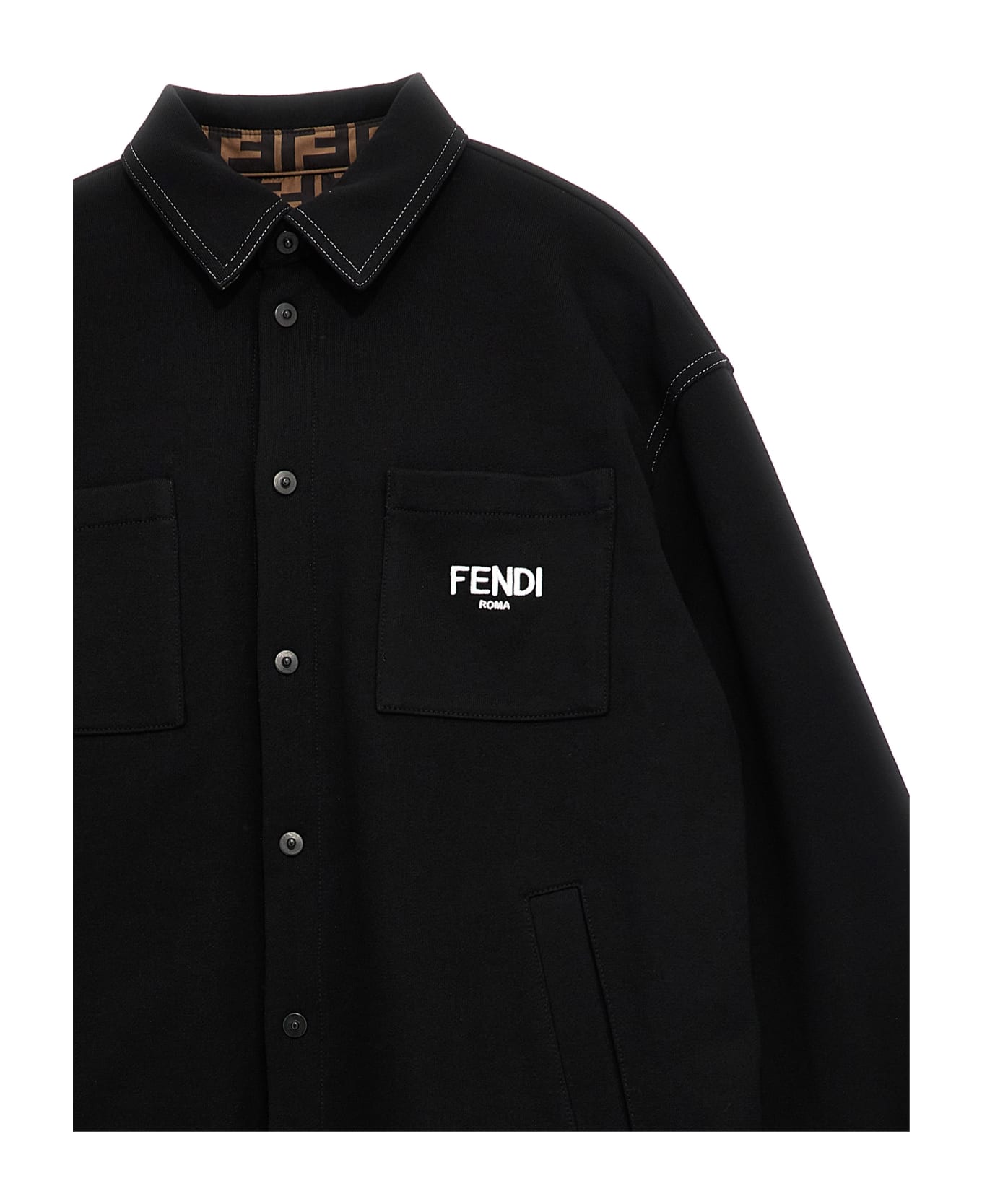 Fendi 'fendi Roma' Reversible Jacket - Multicolor