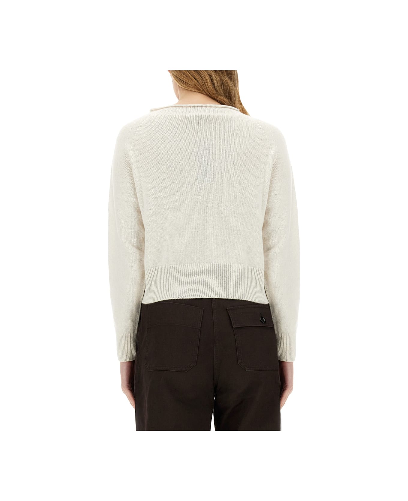 Margaret Howell Cashmere Blend Sweater - WHITE