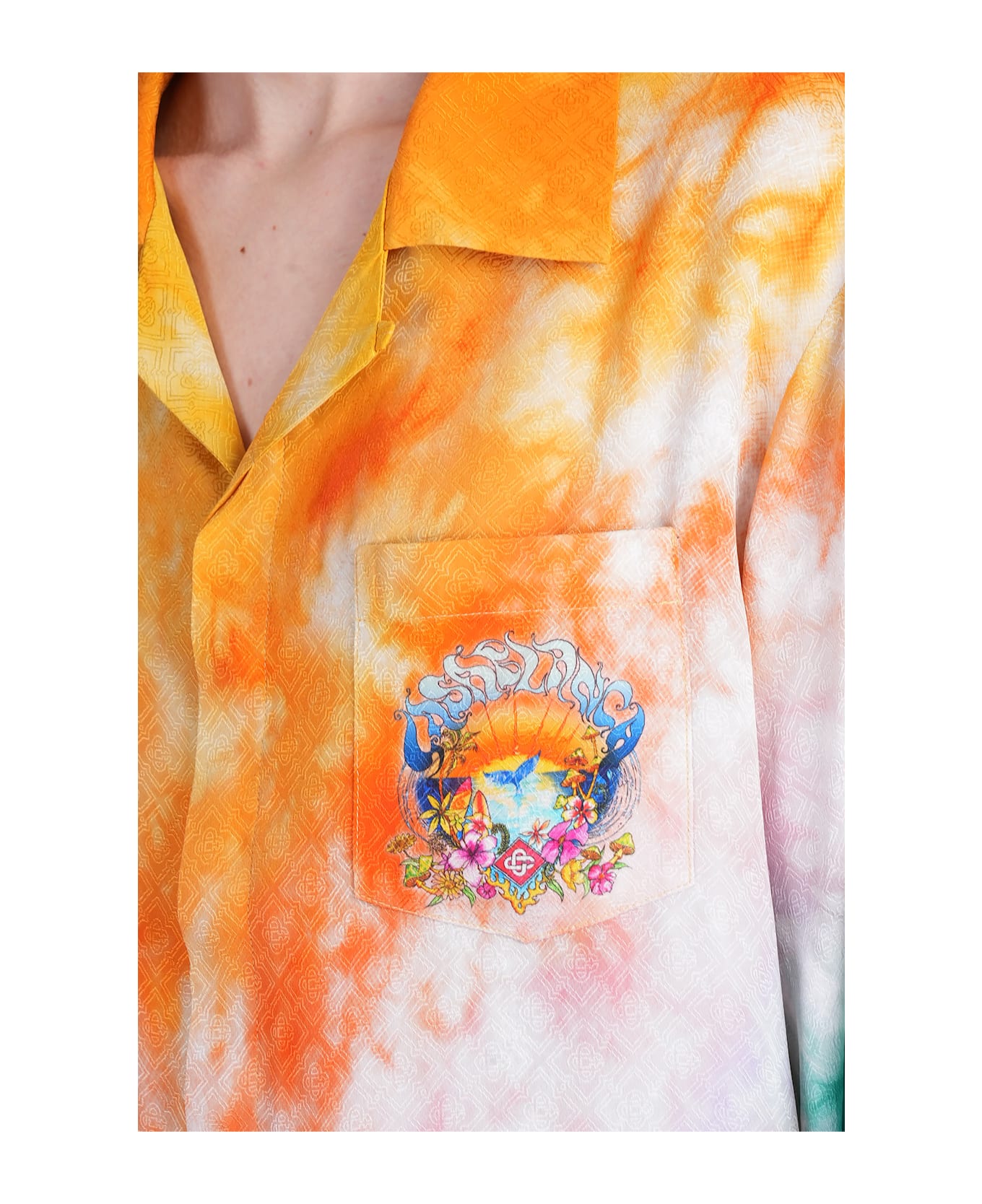 Casablanca Shirt In Multicolor Silk - multicolor
