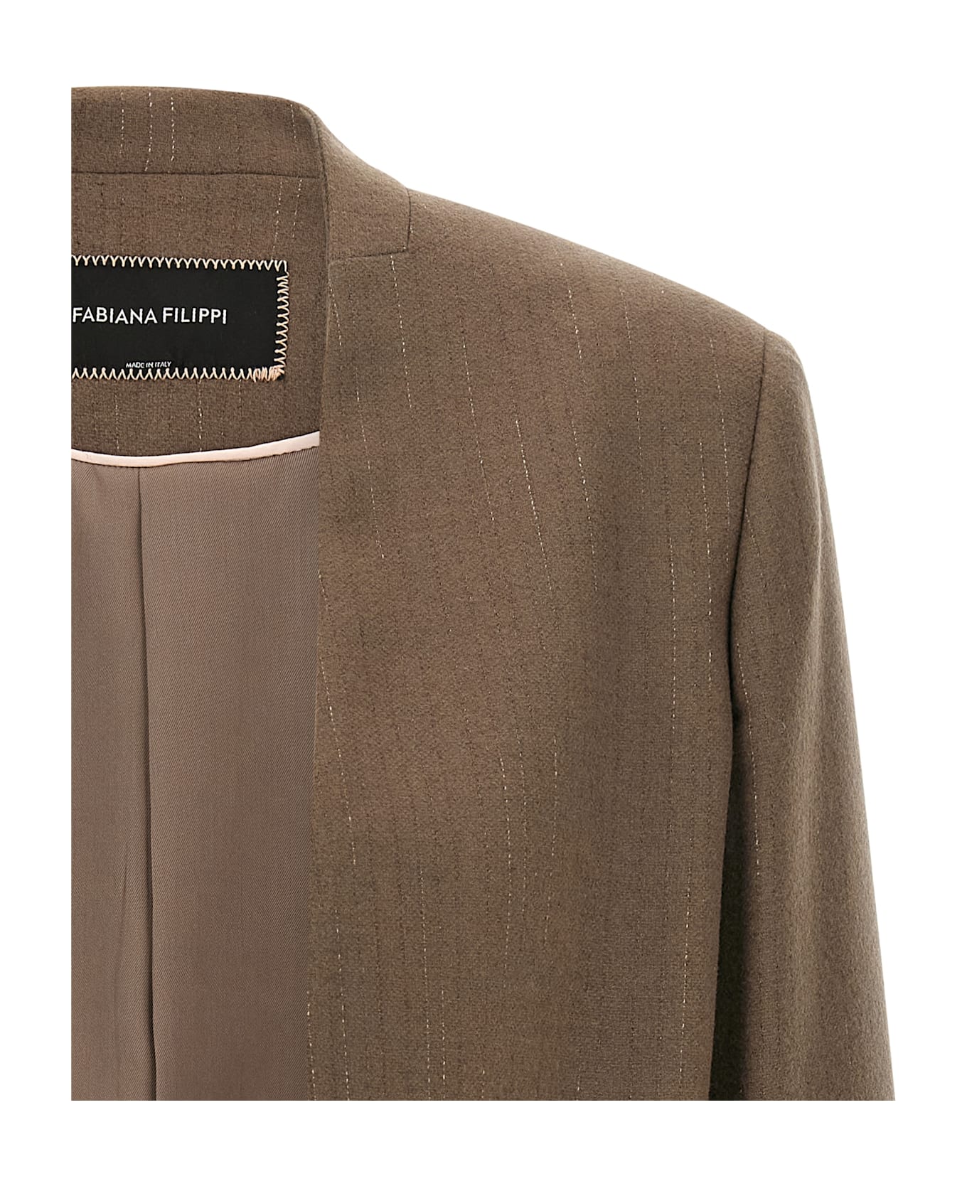 Fabiana Filippi Bolero Blazer - Brown