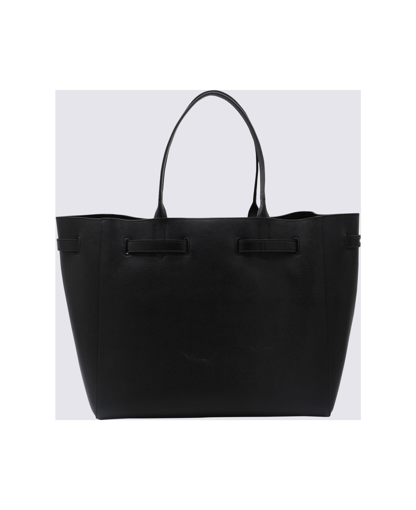 Tom Ford Black Leather Tote - BLACK