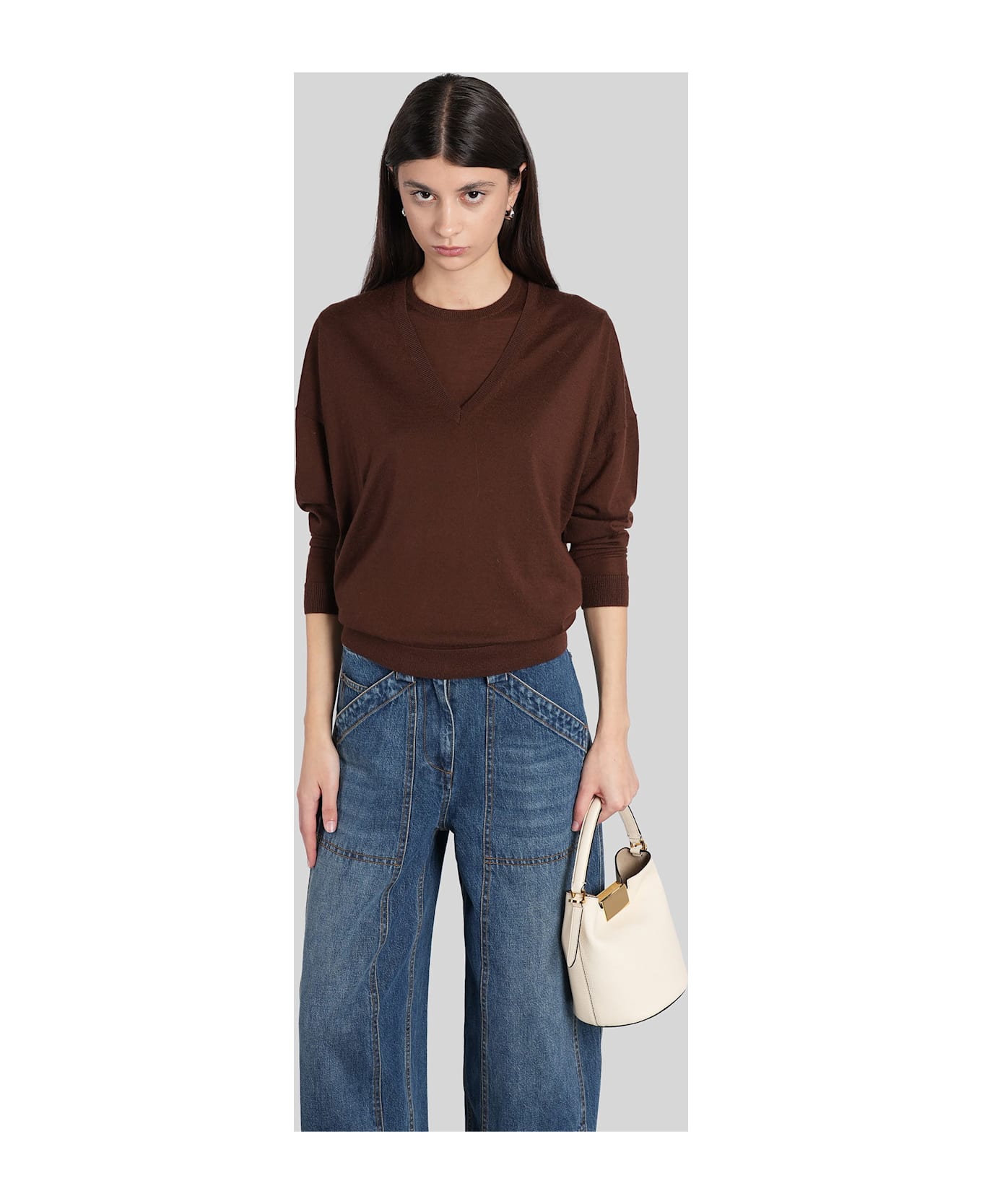 Co Knitwear In Brown Cashmere - brown