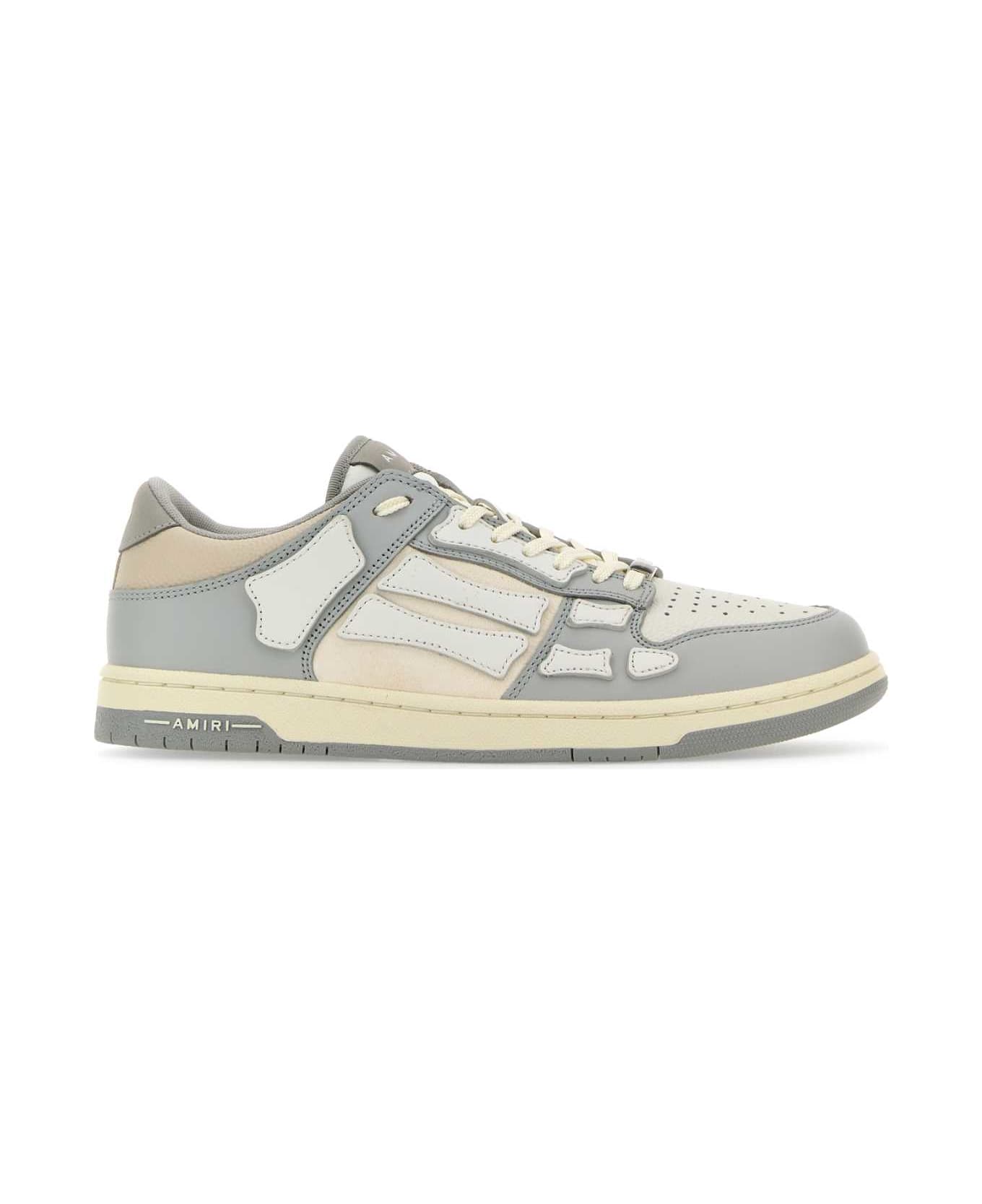 AMIRI Multicolor Leather Skel Sneakers - GREY