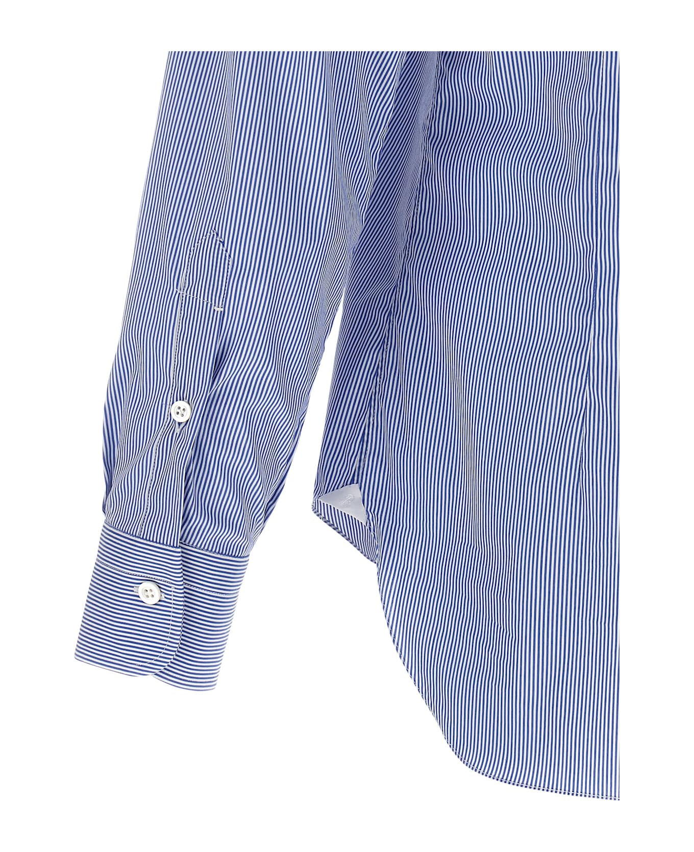 Barba Napoli Striped Shirt - Light Blue