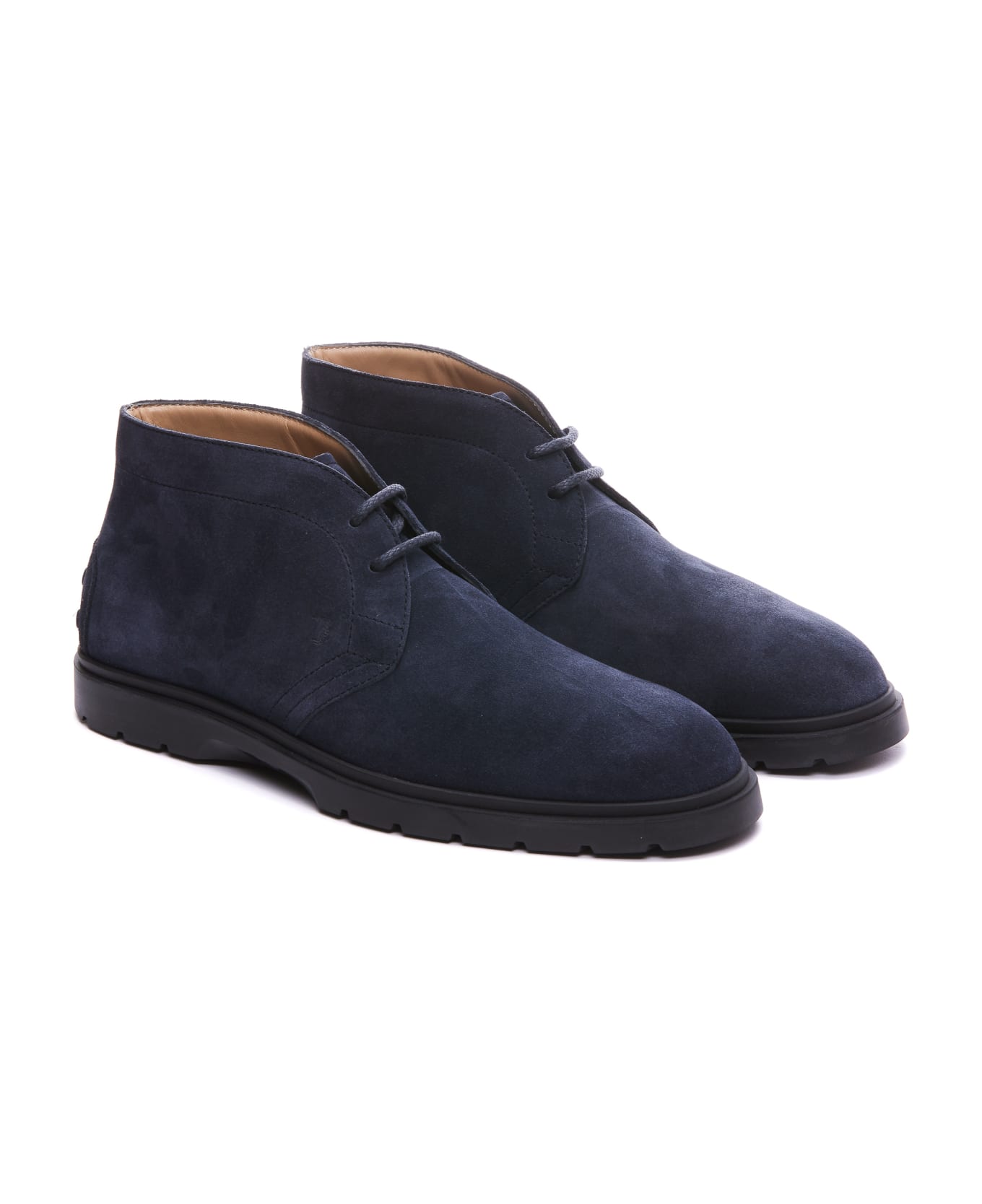 Tod
s Suede Lace Up Boots - Blue
