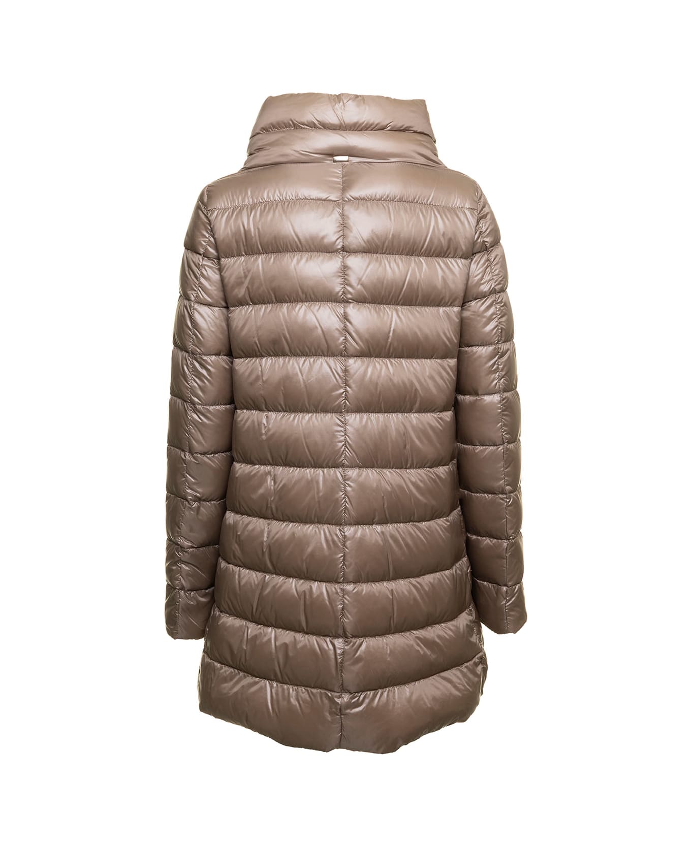Herno Woman
s Amelia Taupe Colored Nylon Down Jacket - Nude 
Neutrals