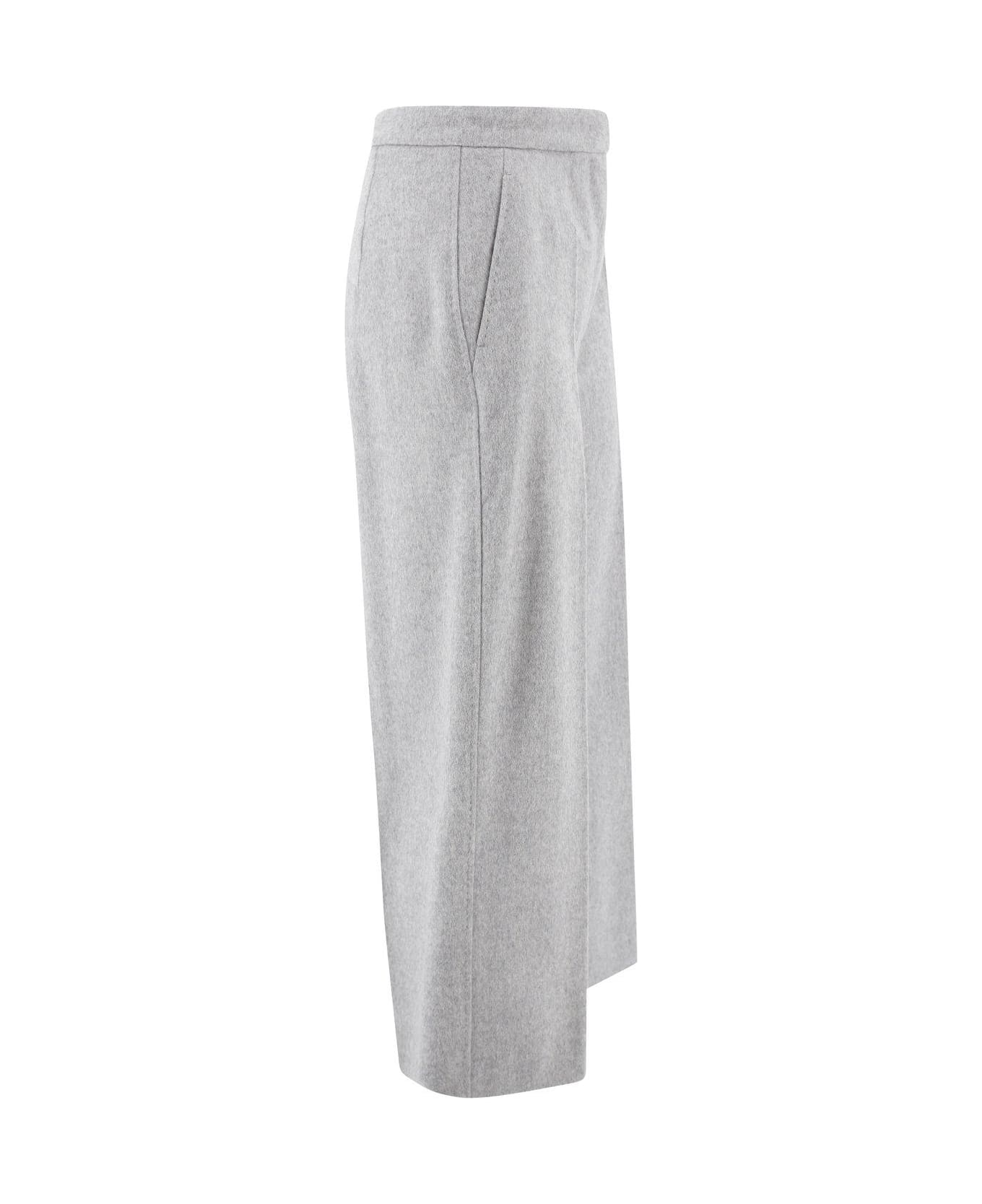 Max Mara Studio High Waist Wide Leg Trousers