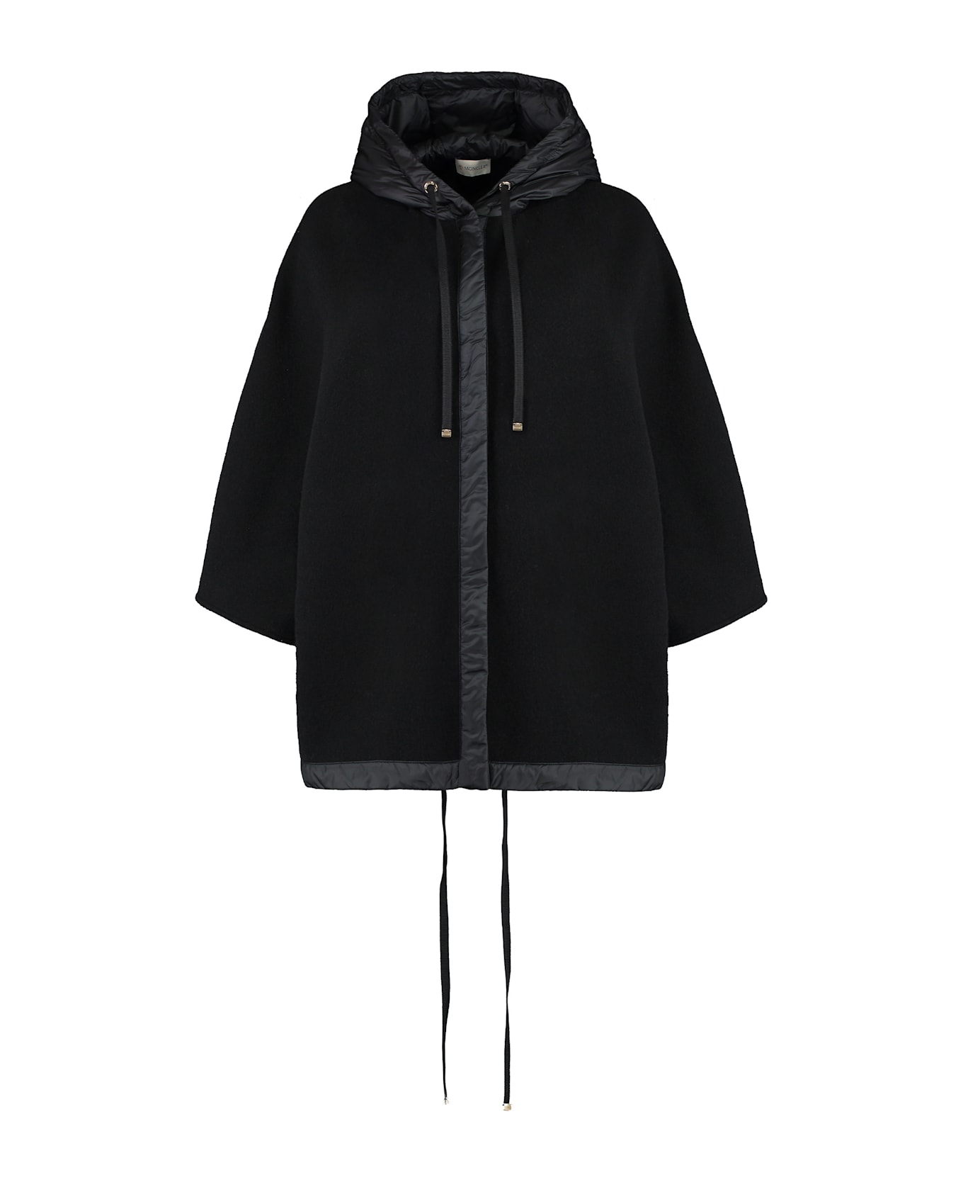 Moncler Wool Poncho - black