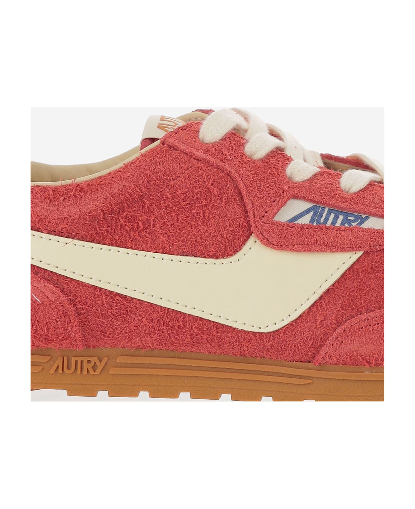 Autry Windspin Leather Sneakers - Red