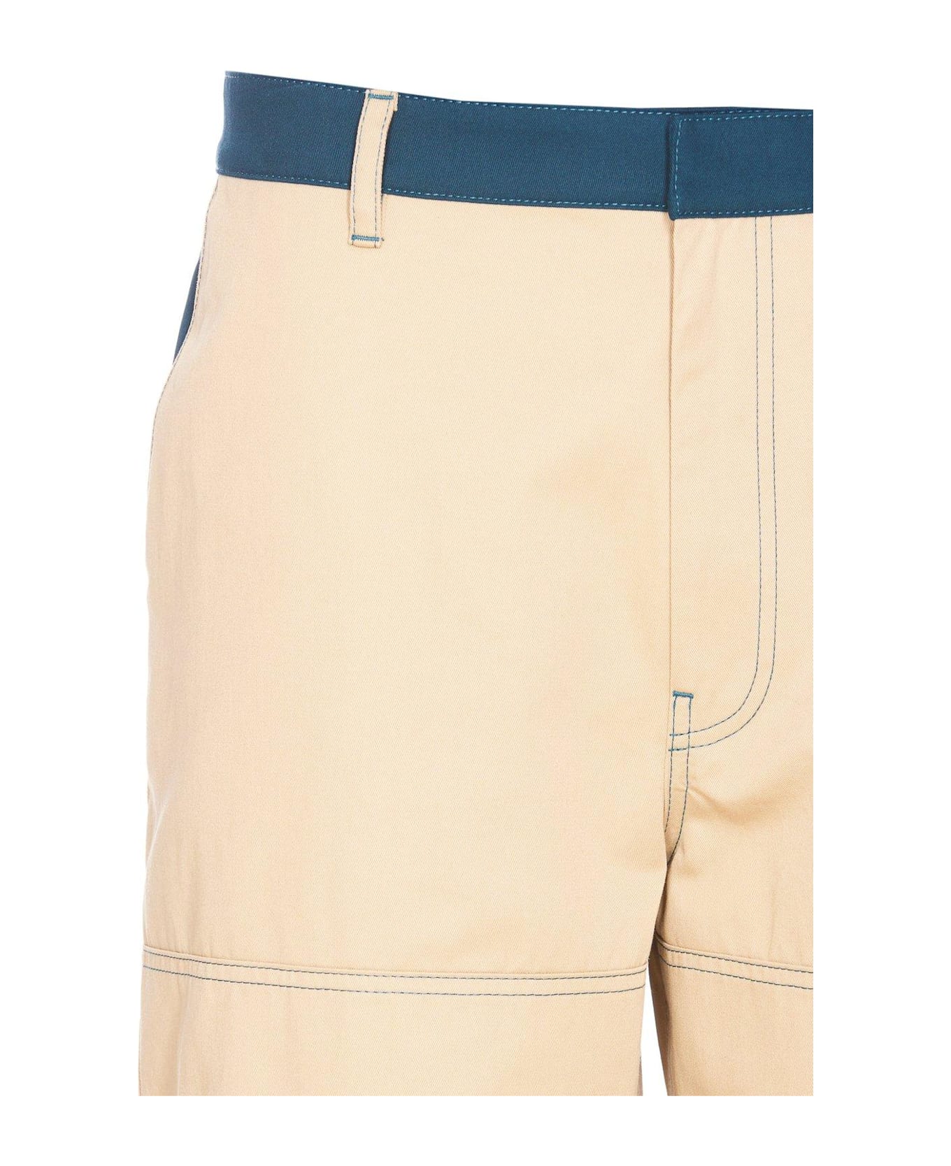 Off-White Logo Embroidered Cargo Pants - Creme brulee